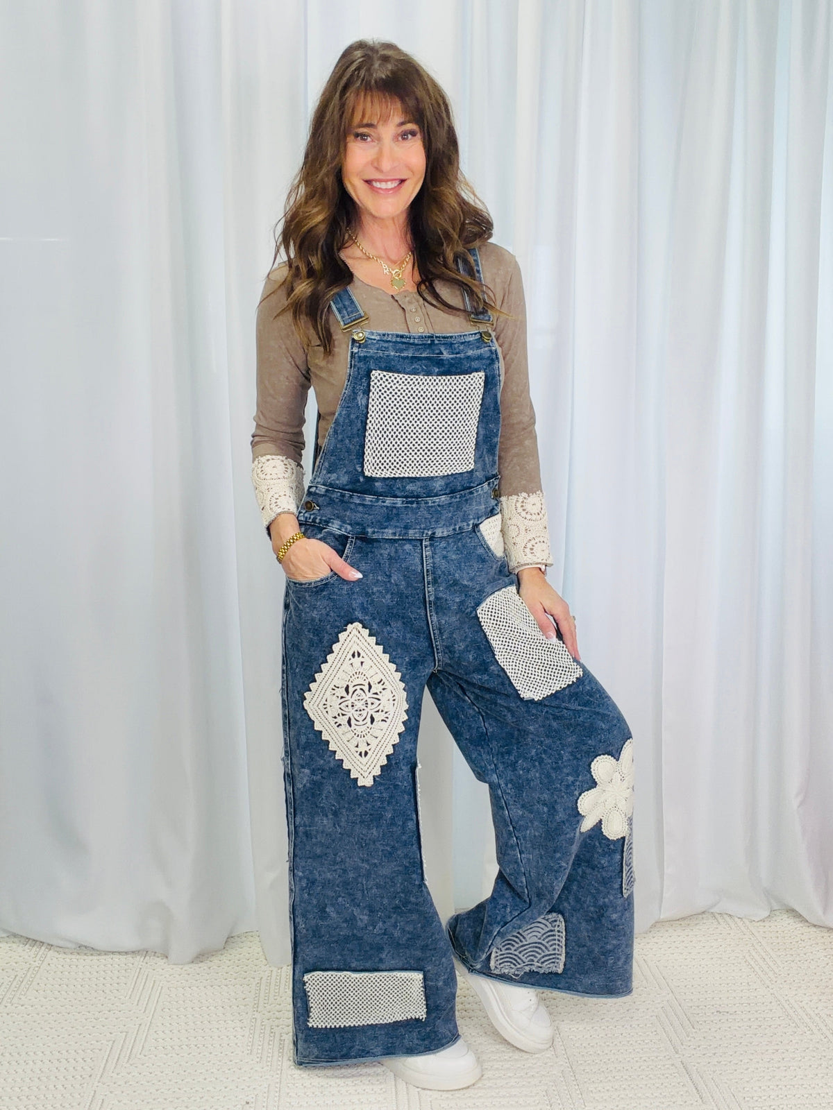 POL Fun Days Ahead Overalls In Indigo