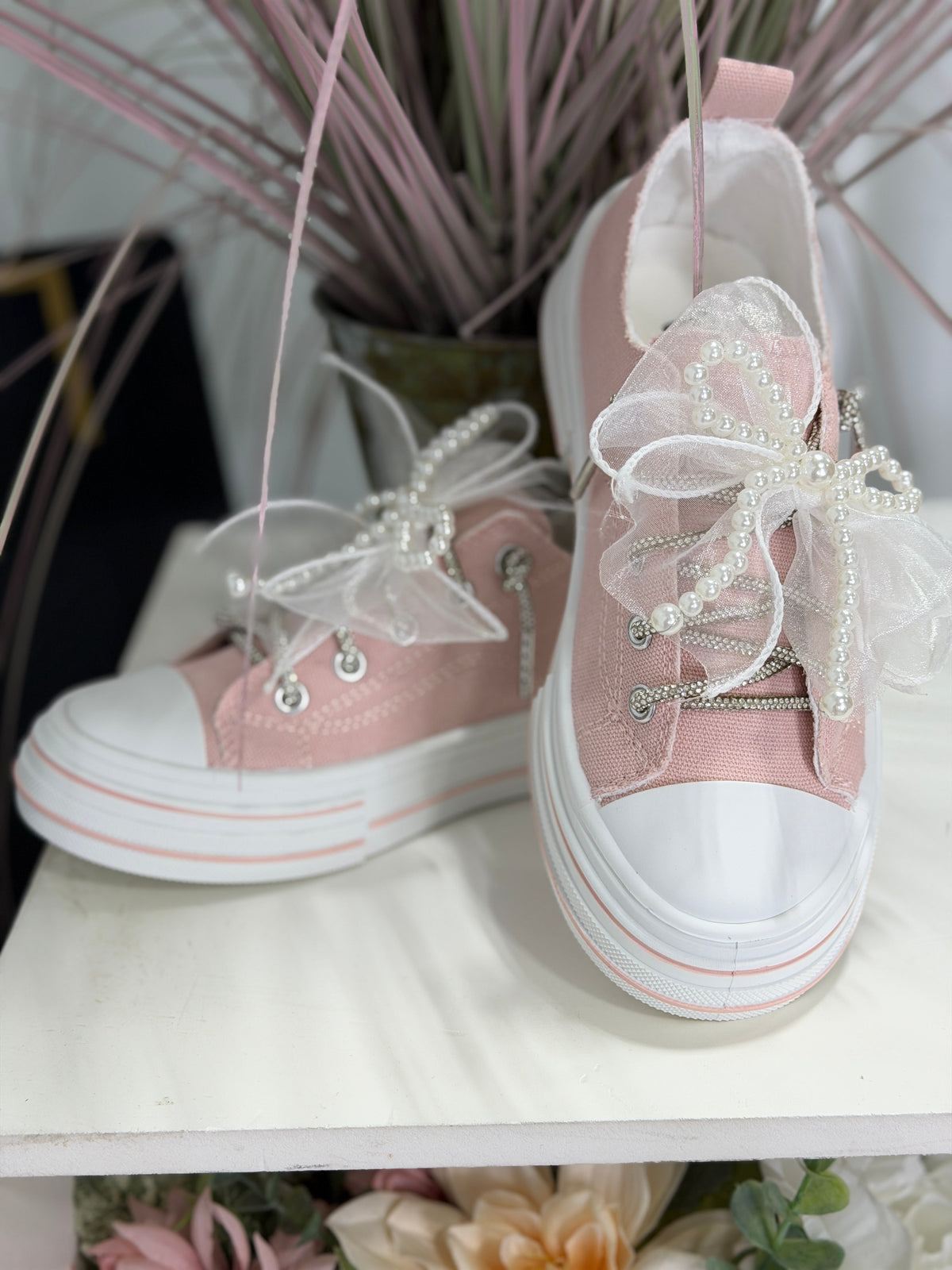 Very G Aman Light Pink Pearl Sneakers *Final Sale*