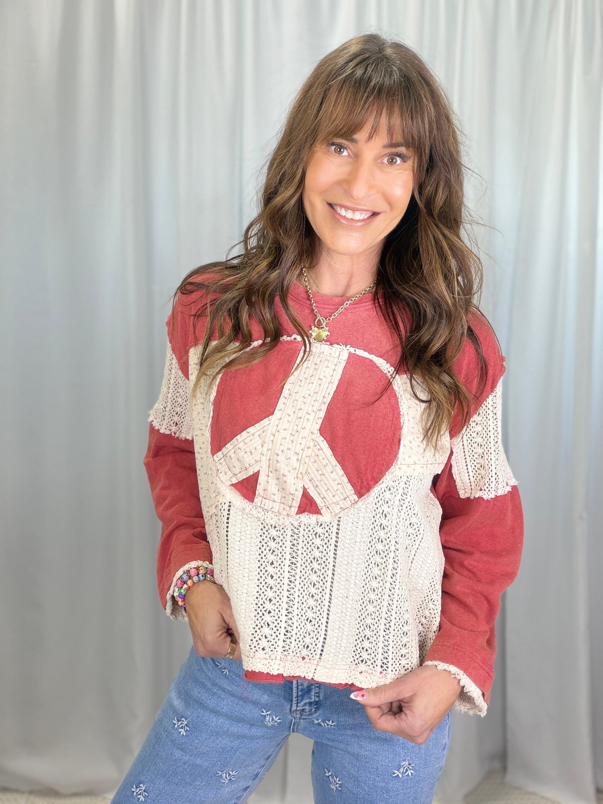 POL Peace Out Vibe Vintage Washed Top In 3 Colors