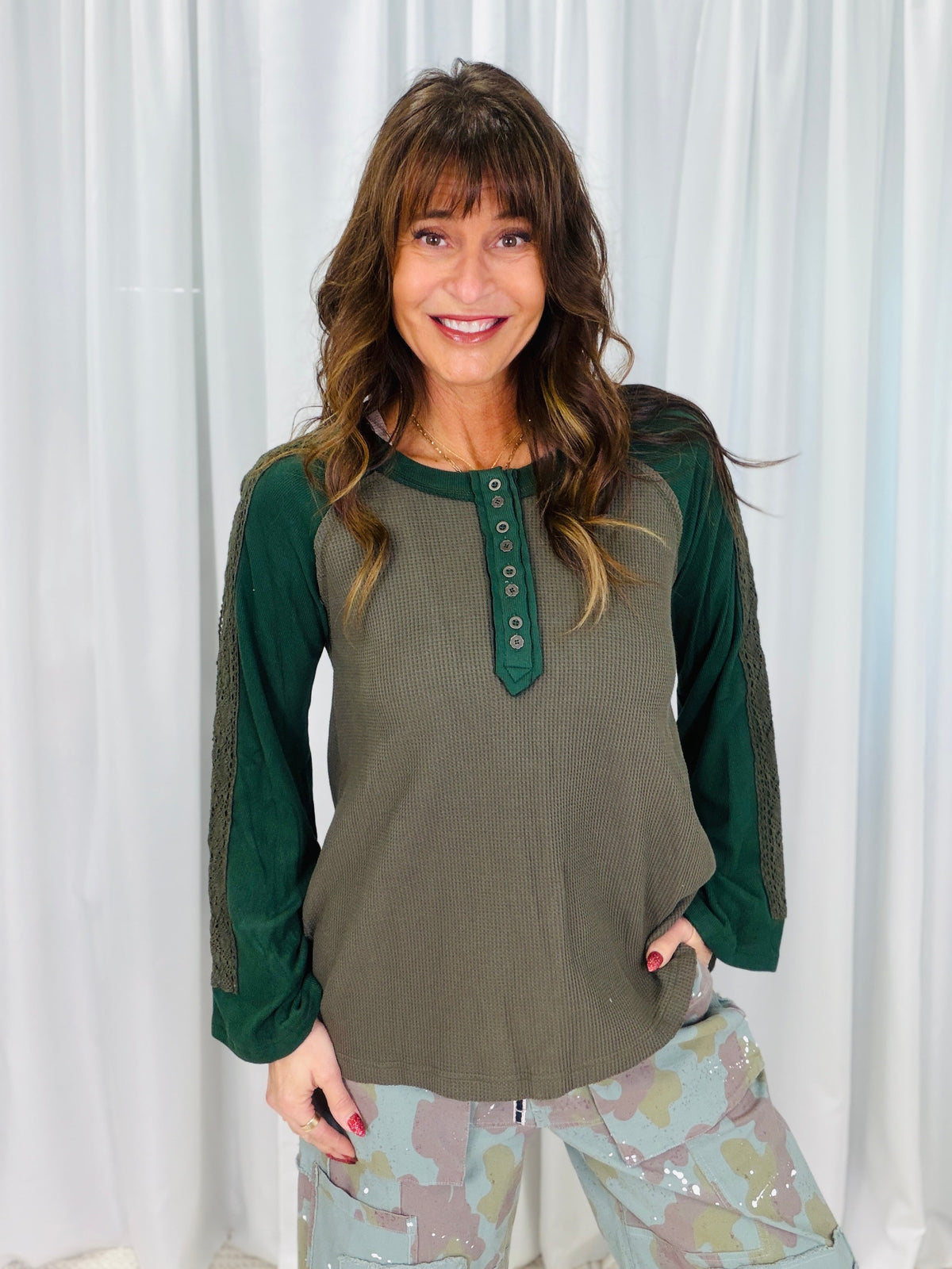 POL Up To Me Raglan Fit Long Sleeve Top In 4 Colors