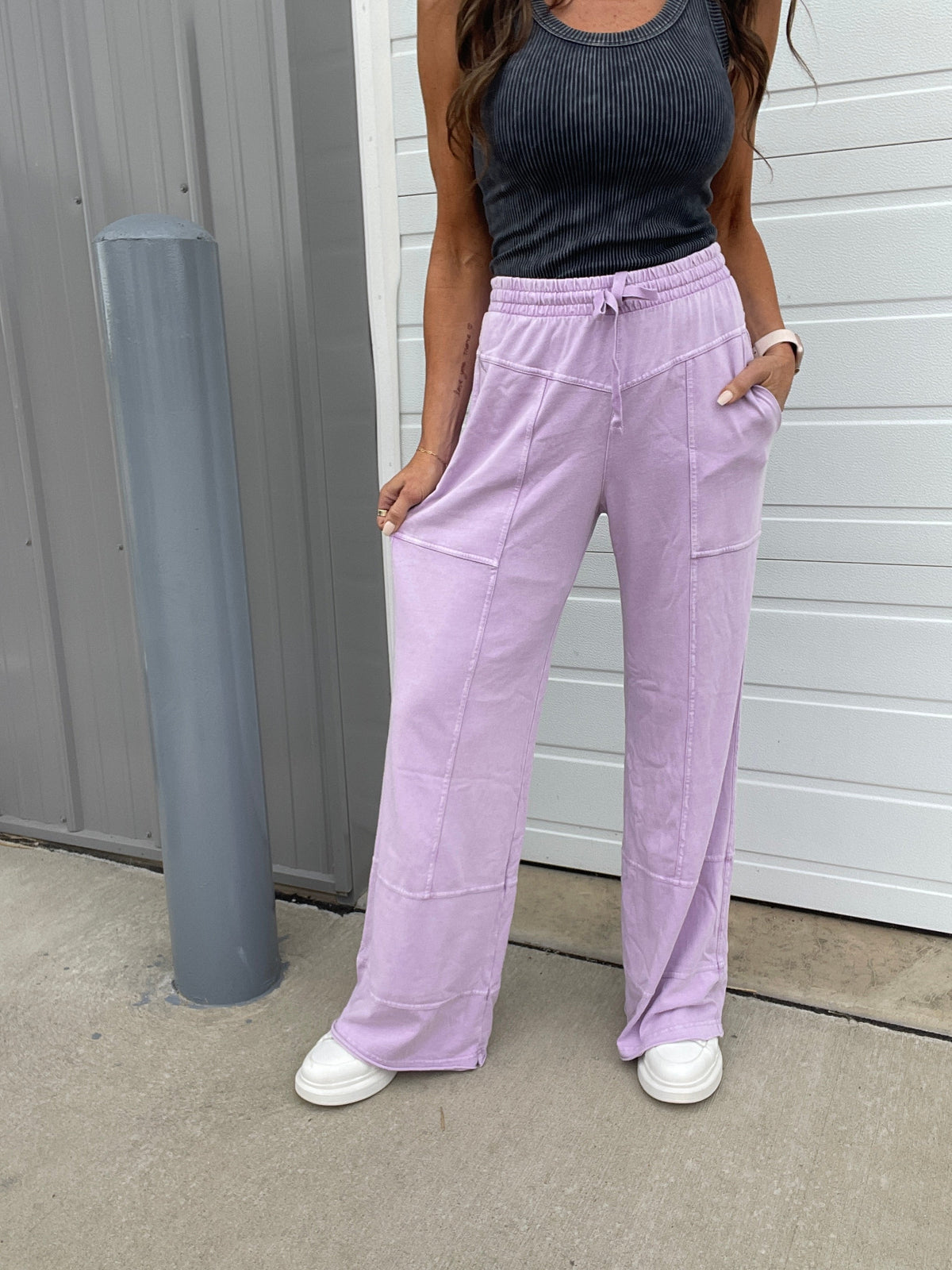 The Great Getaway Relaxed Mineral Washed Stretch Cotton Pants