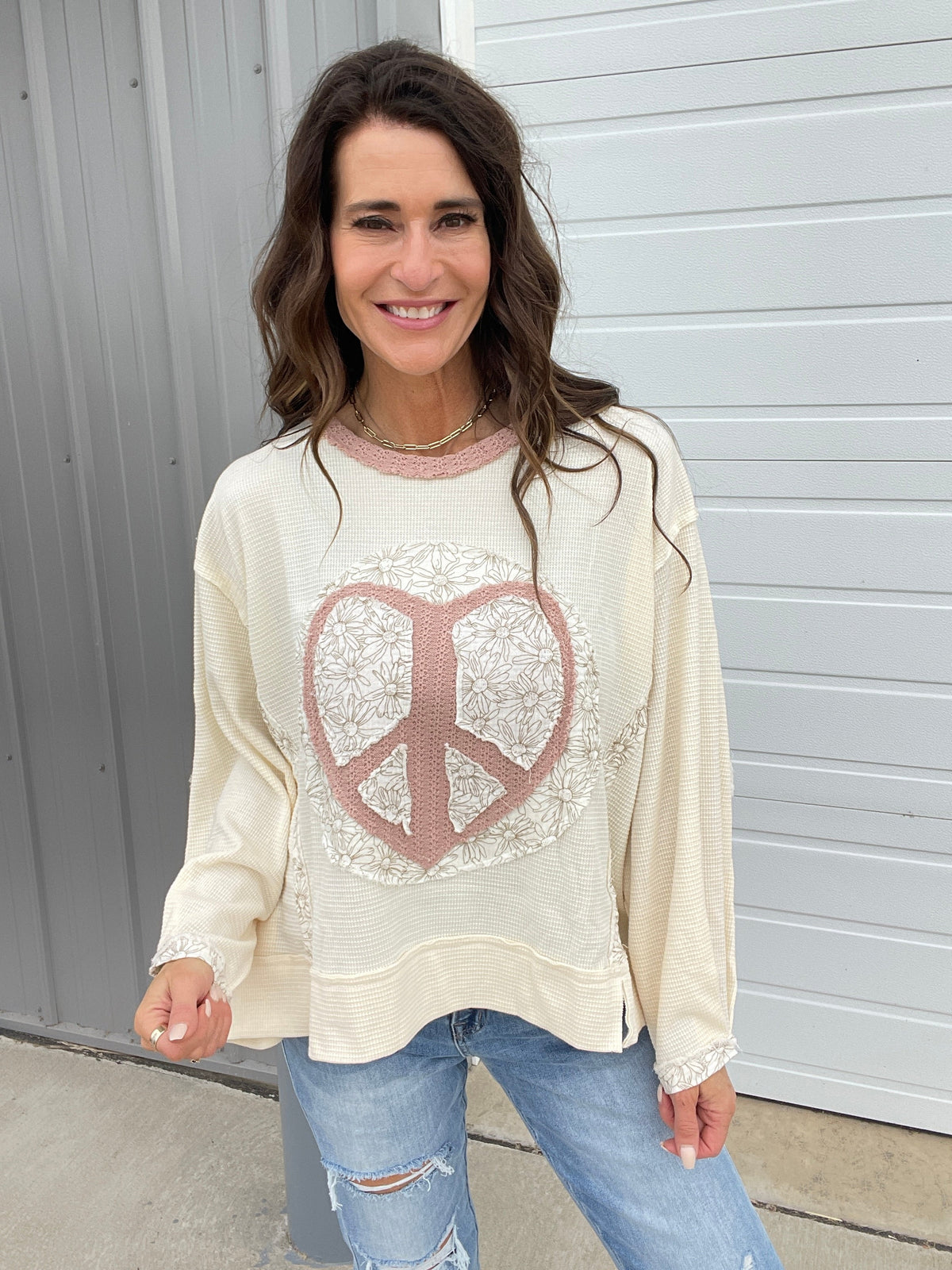 Pol Always Loving You Knit Crewneck Pullover In 4 Colors: Olive, Pink, Blue, Cream *Final Sale*