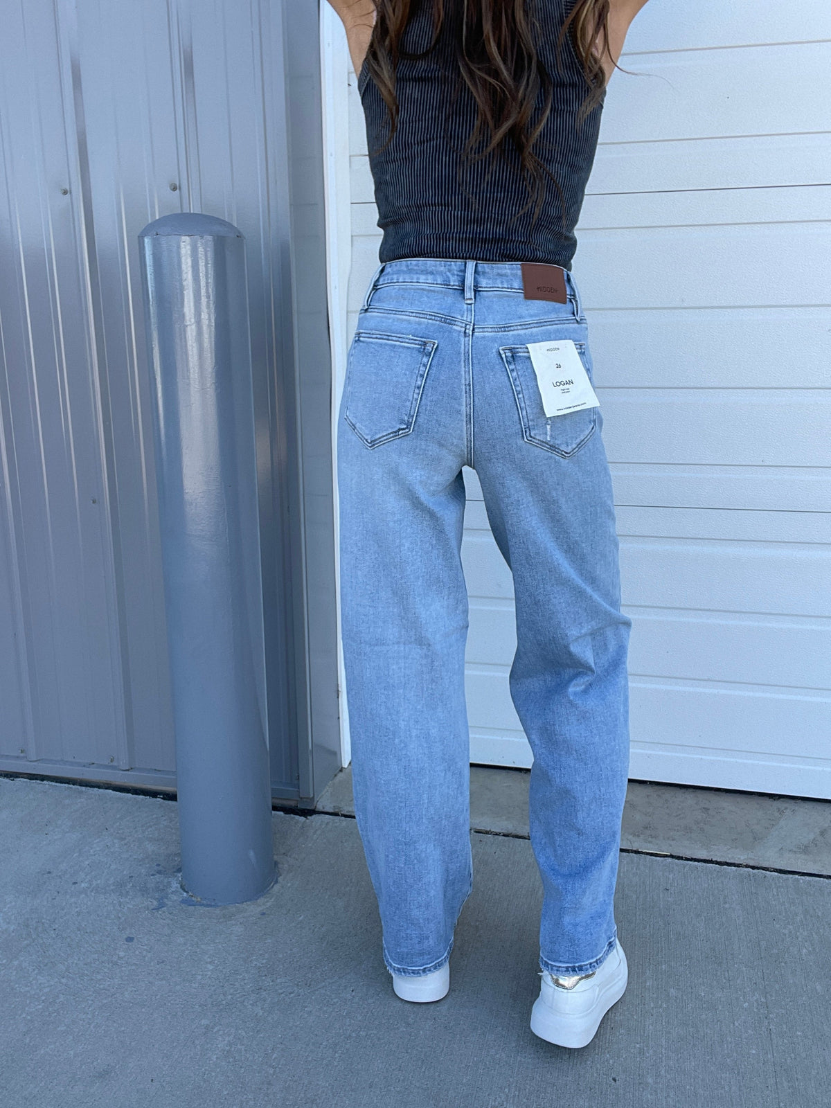 Hidden Veronica Multi Seam Dad Jeans 74D In Light