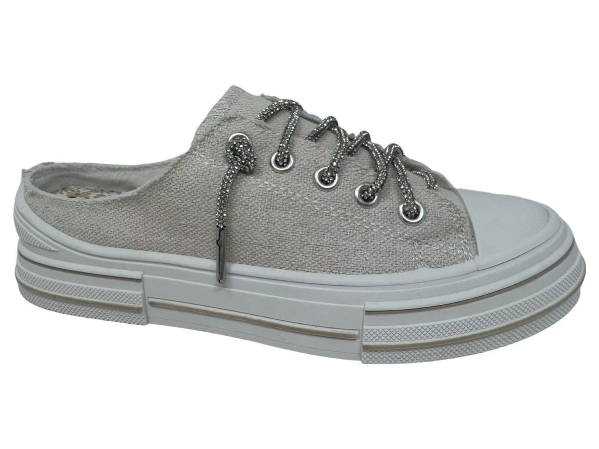 Aman Slip-On Sneaker in Natural *Final Sale*