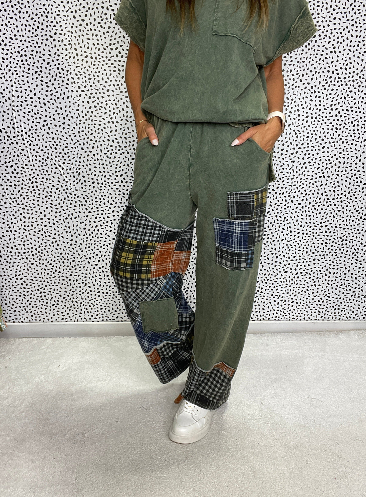 Woodland Patchwork Pants in 2 Colors