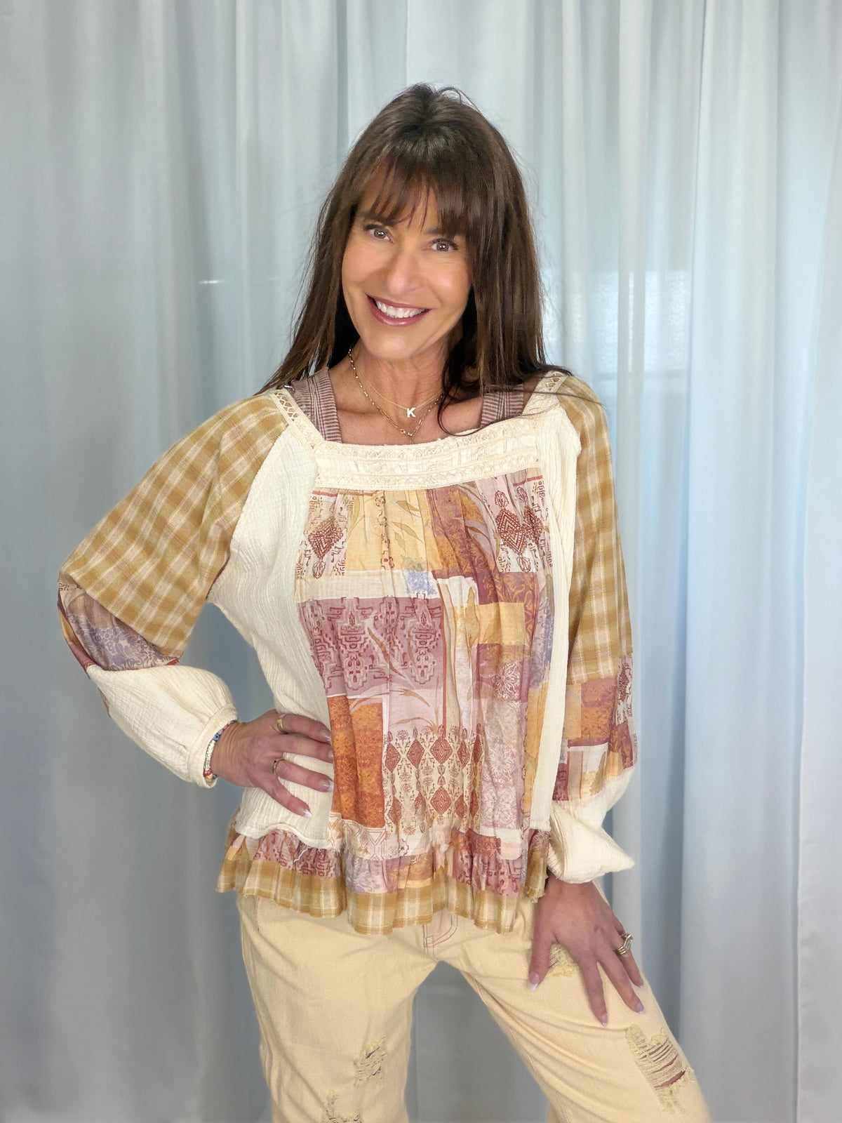 POL Off The Record Square Neck Top In 2 Colors