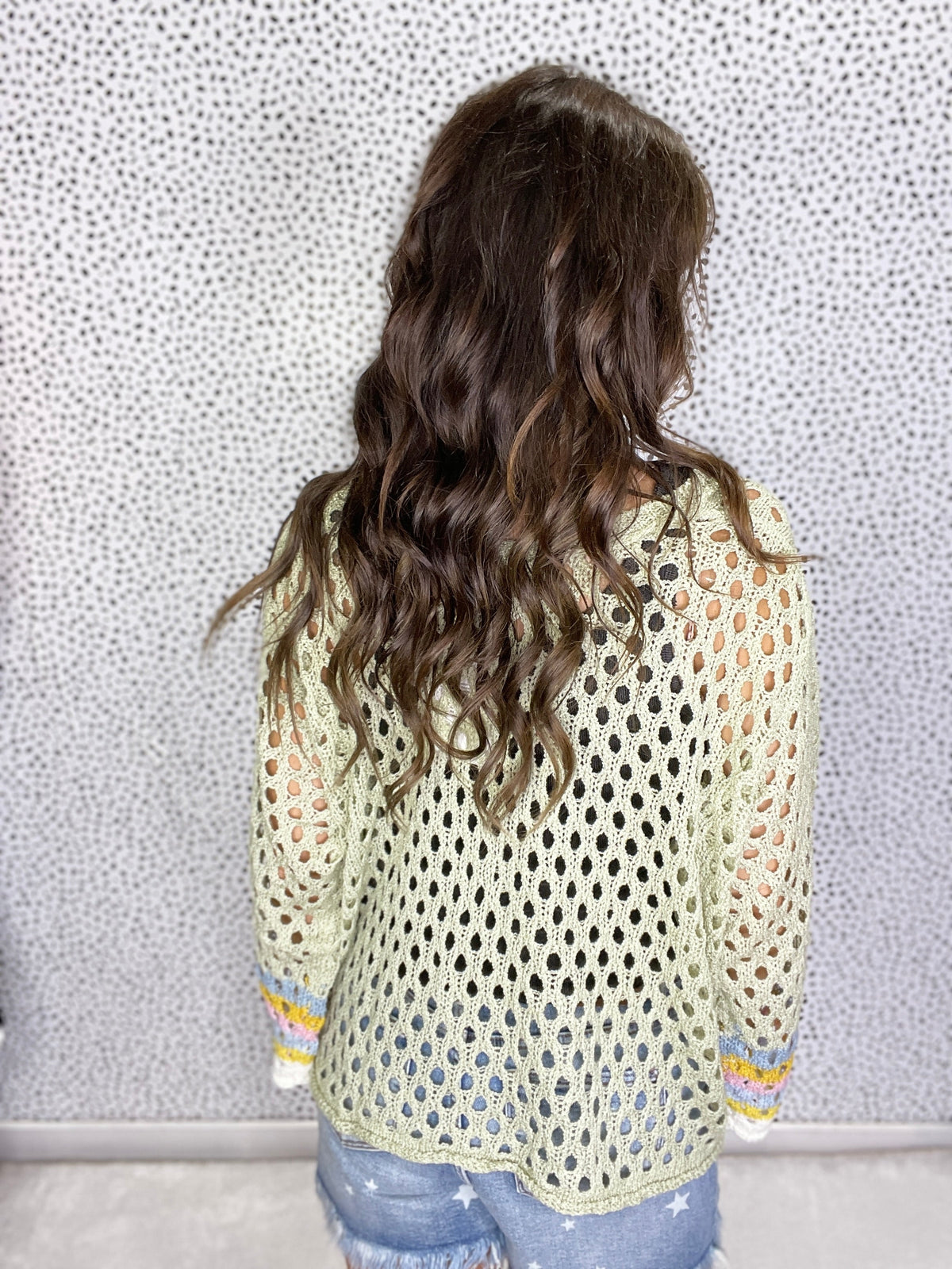 Pol Point Crochet V-Neck Sweater in 3 Colors