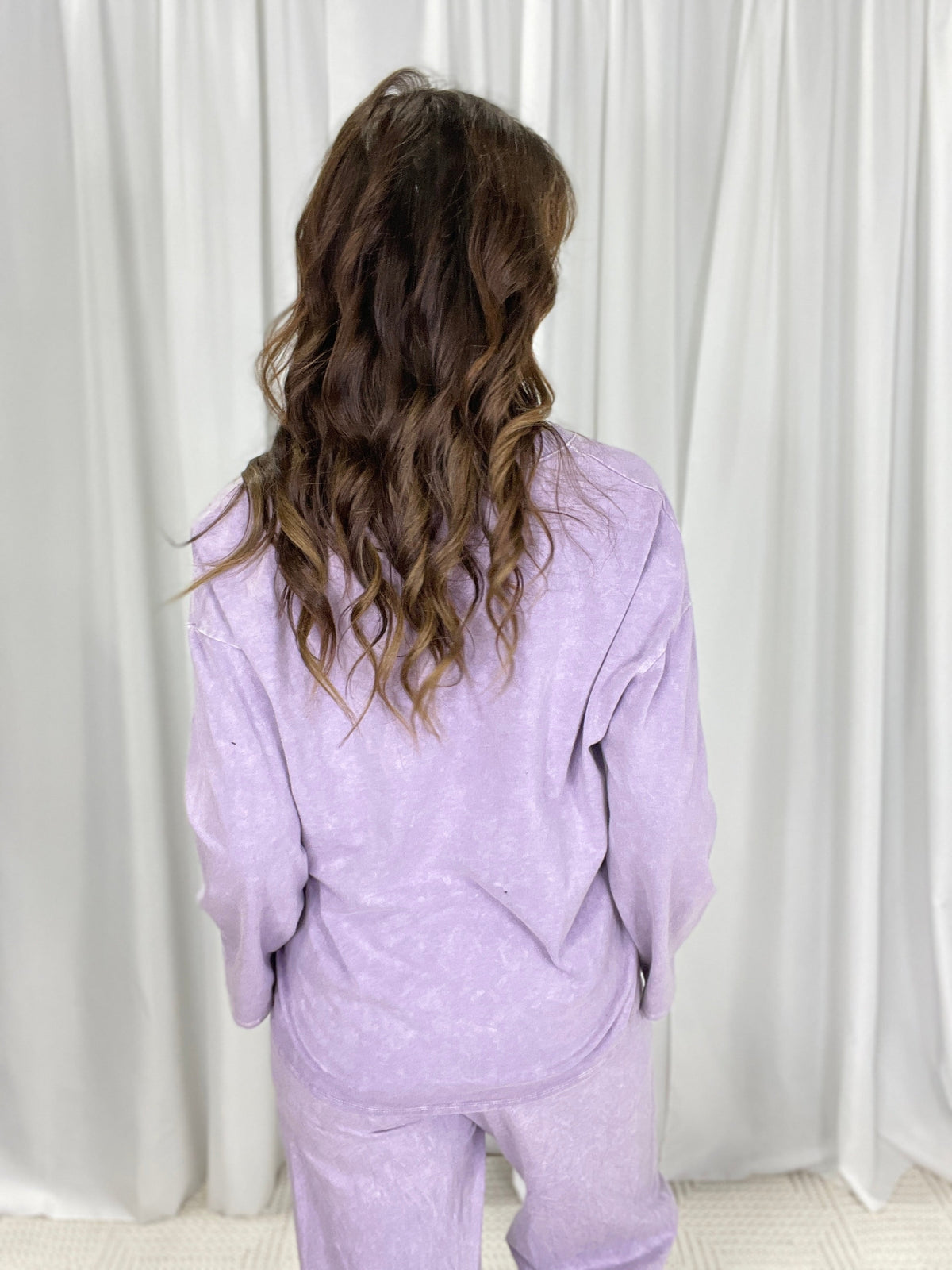 Down The Line V-Neck Long Sleeve Top In 11 Colors