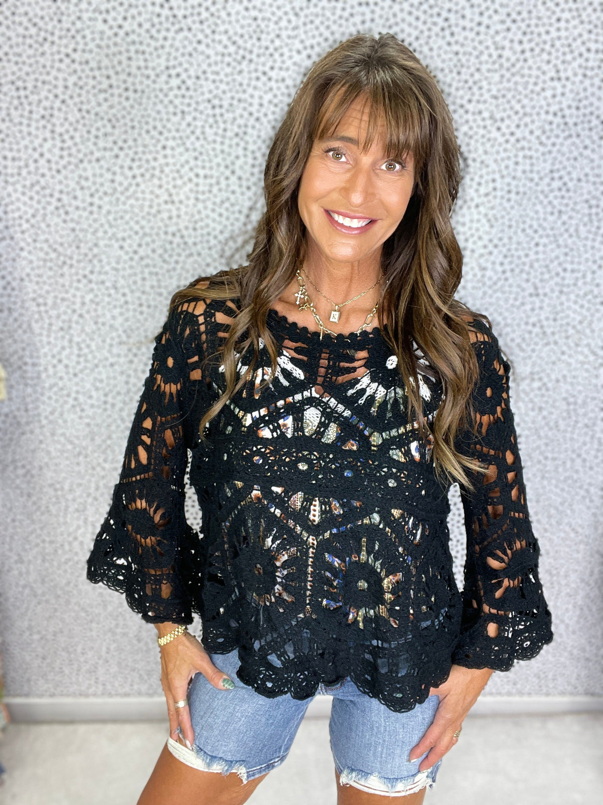 Pol Daydream Crochet Pullover