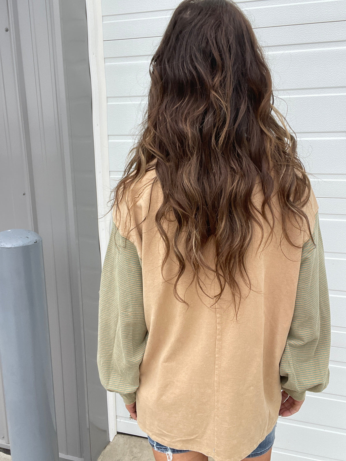 Got A Hunch Color Mix Terry Top In 3 Colors *Final Sale*