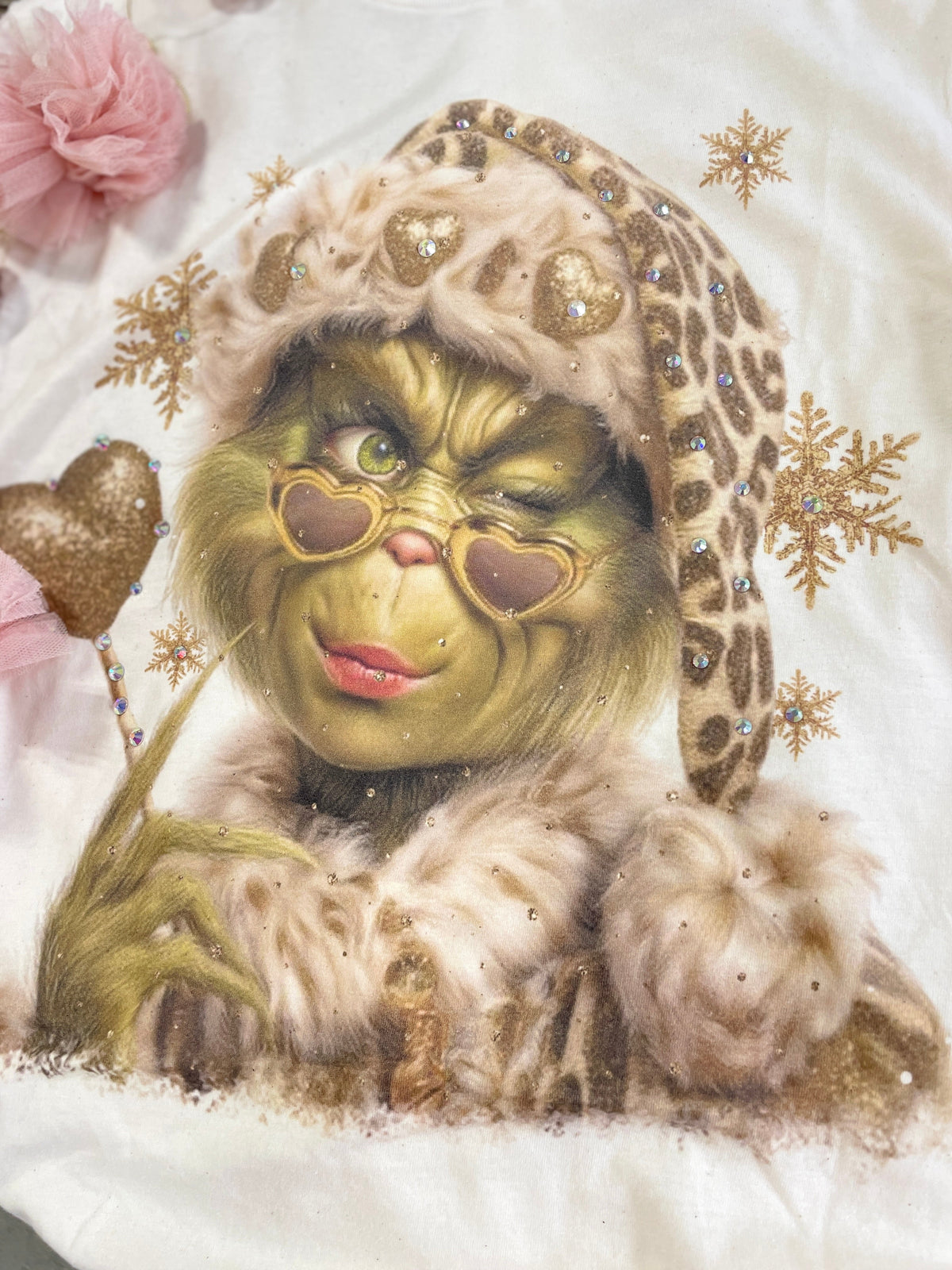 Golden Grinch Bling Tee