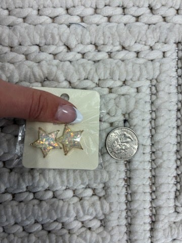 Big Fancy Star Earrings *Final Sale*