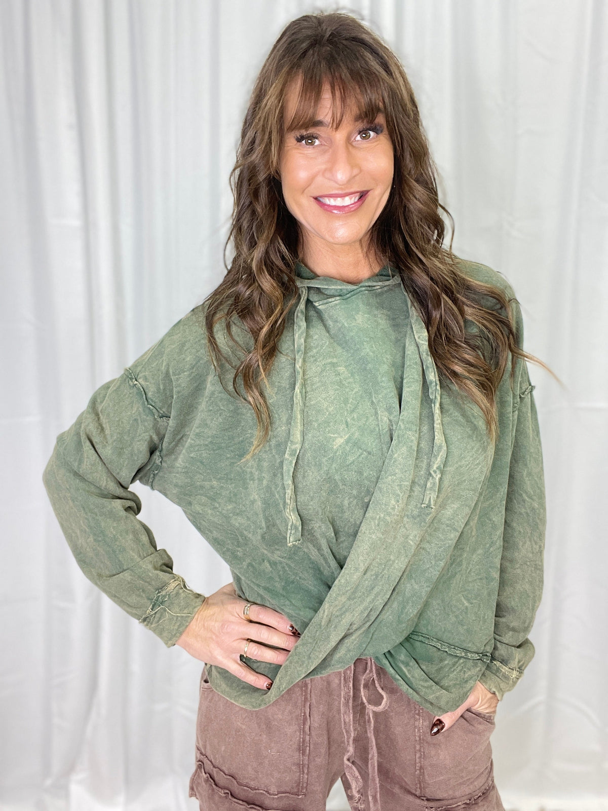Twist & Fade Mineral Wash Hoodie in 6 Colors *Final Sale*