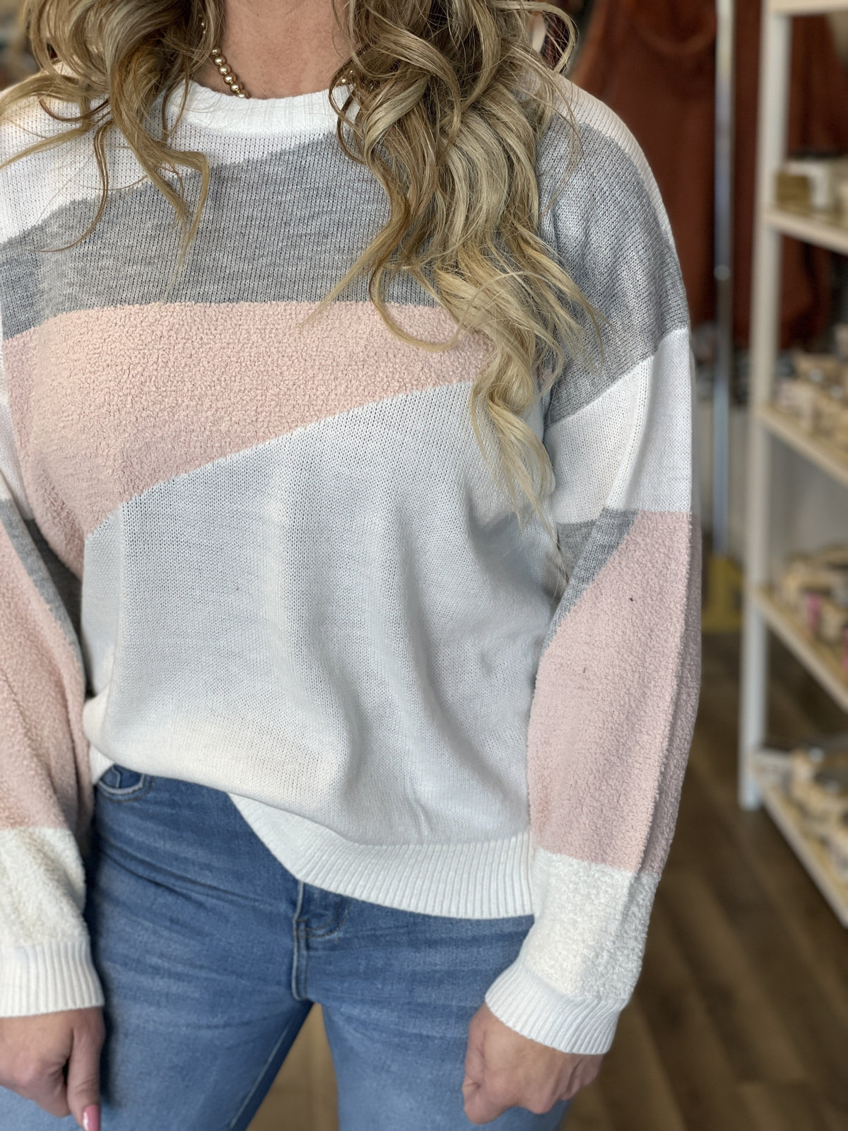 Pink Glacier Sweater *Final Sale*