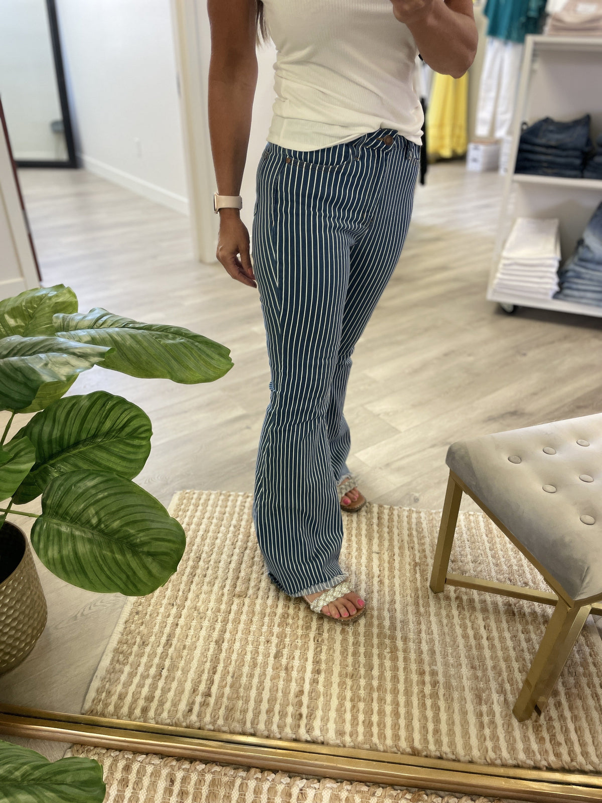 Judy Blue Paige Pin Stripe Super Flares 230 *Final Sale*