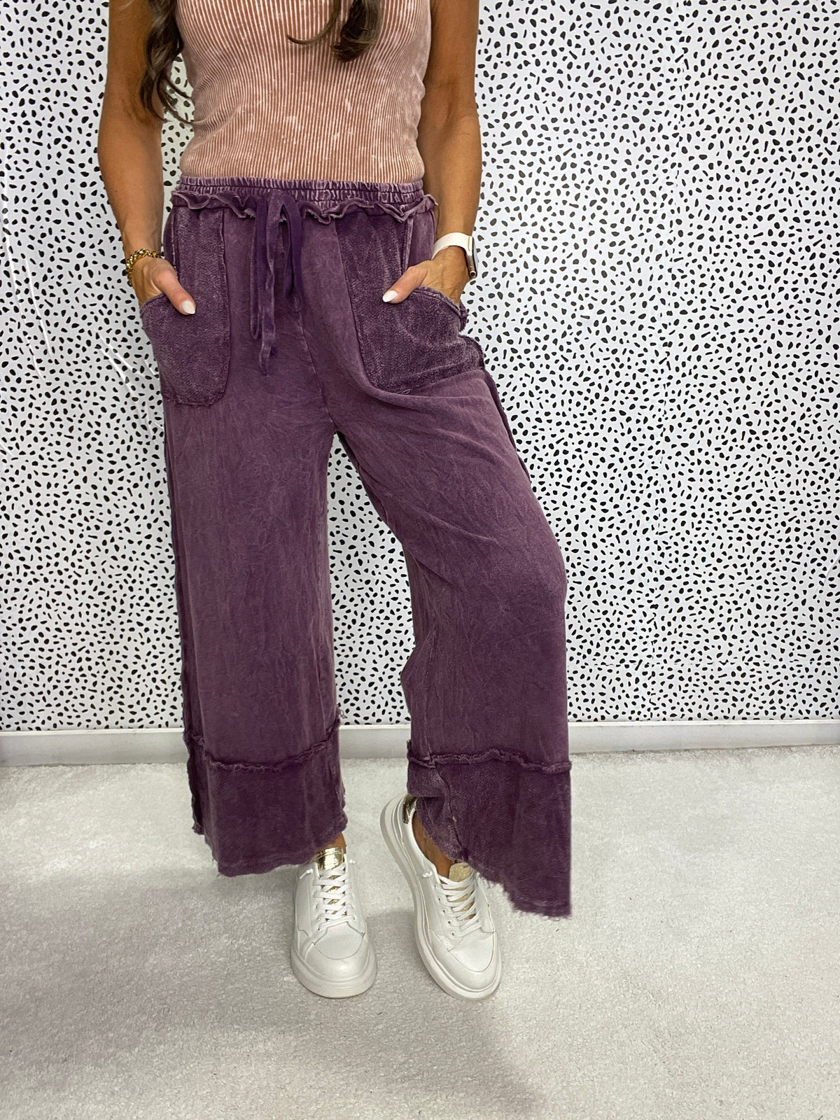Pretty Girl Easy Mineral Wash Pants In 13 Colors