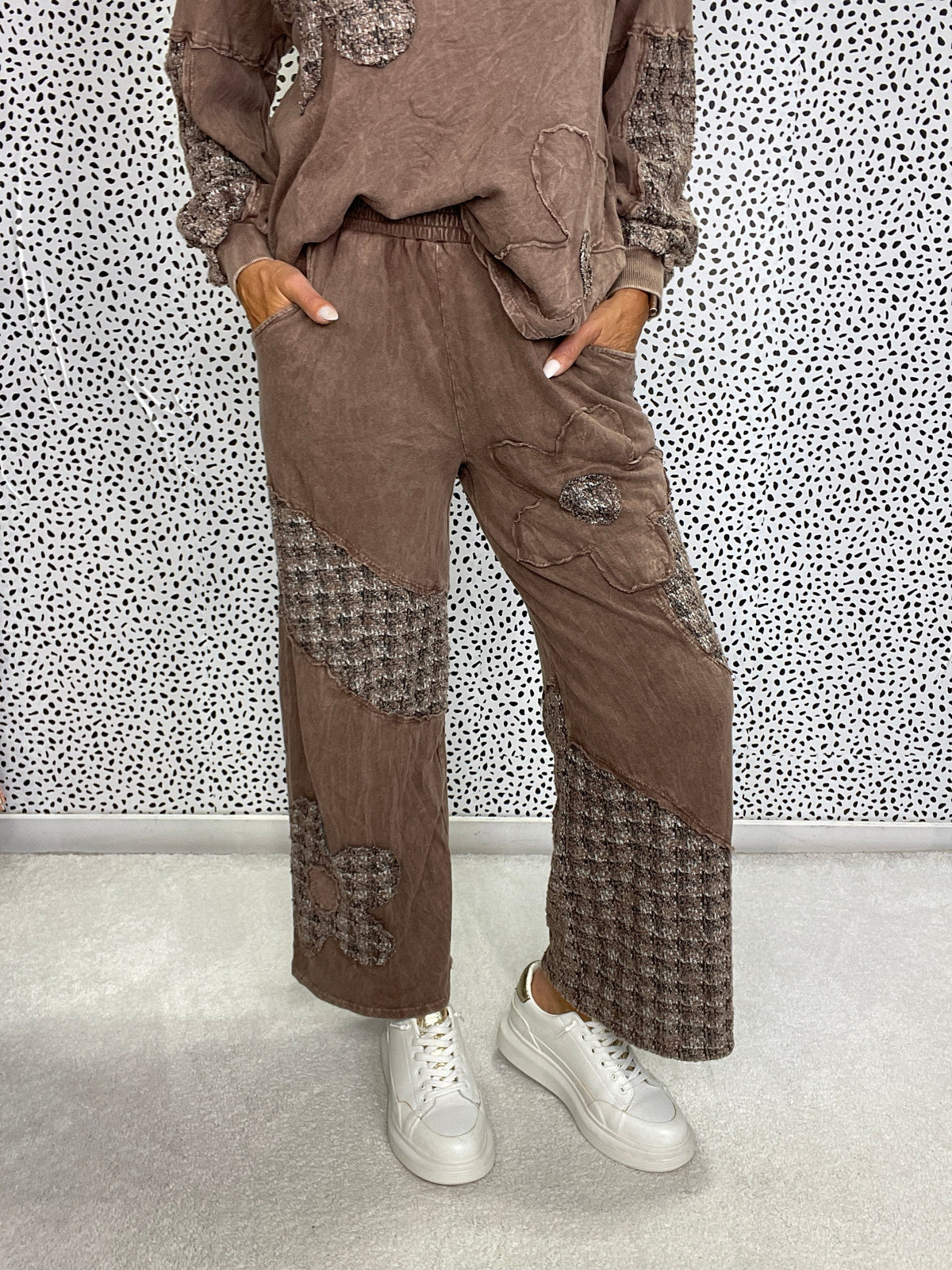 Wildflower Patchwork Wide Leg Pants in 2 Colors *Final Sale*