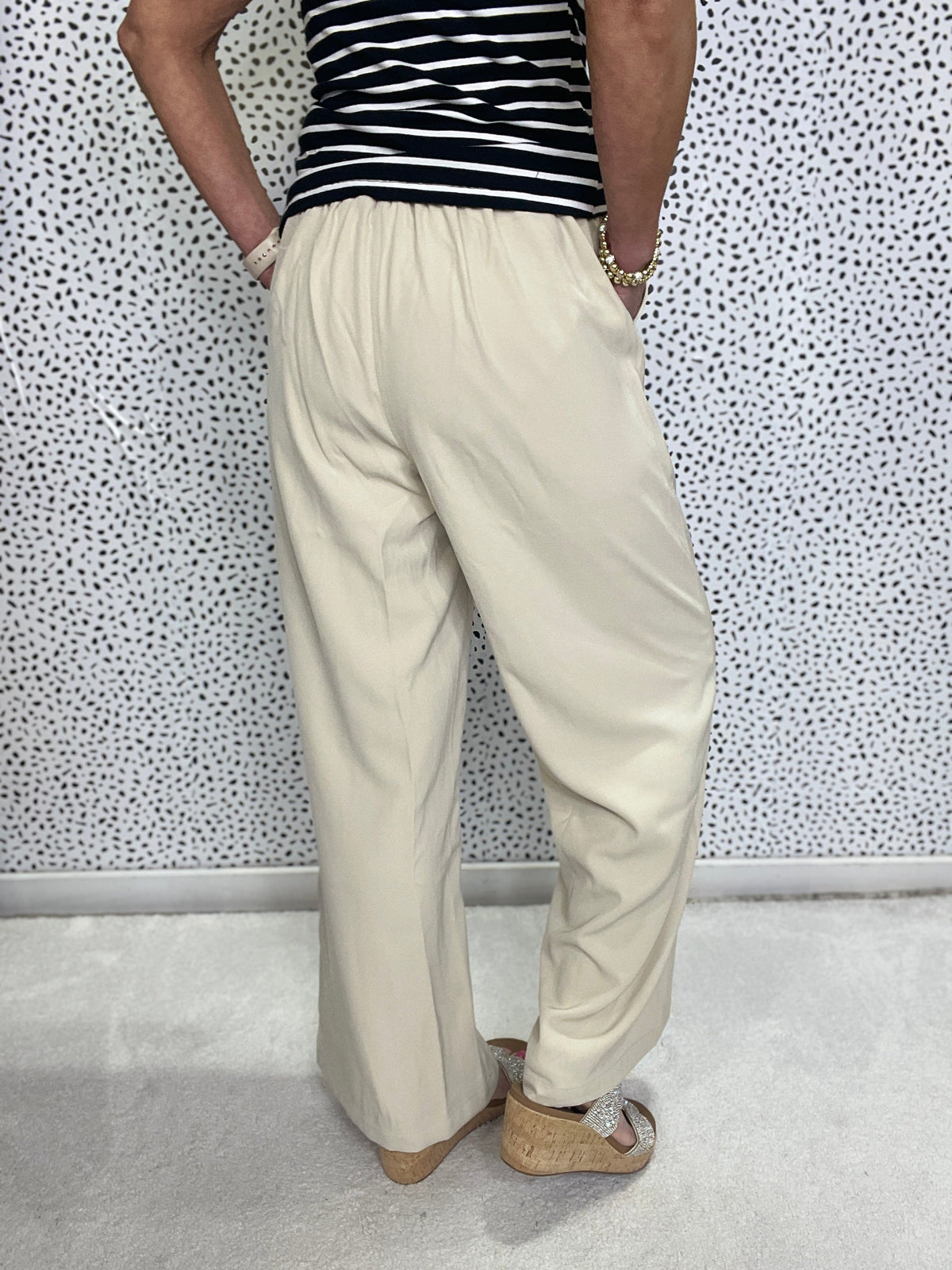 Above It All High Waisted Solid Knit Pants In 2 Colors *Final Sale*