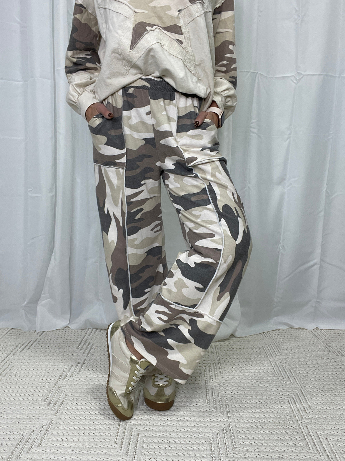 Caught In The Moment Camo Wide Leg Pants *Final Sale*