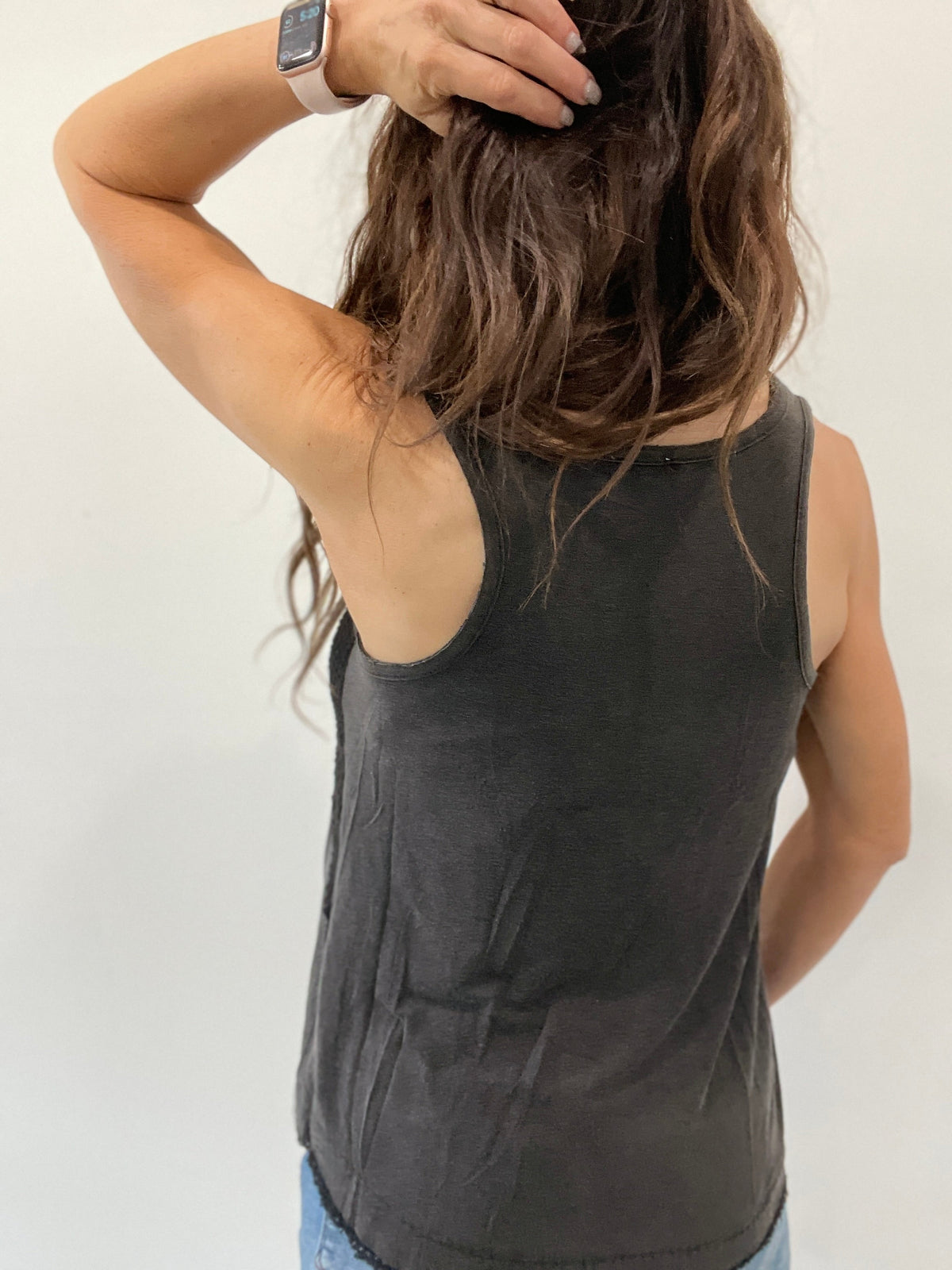 Pol Easy Moves Tank Top In 3 Colors: Almond, Black, Off White *Final Sale*