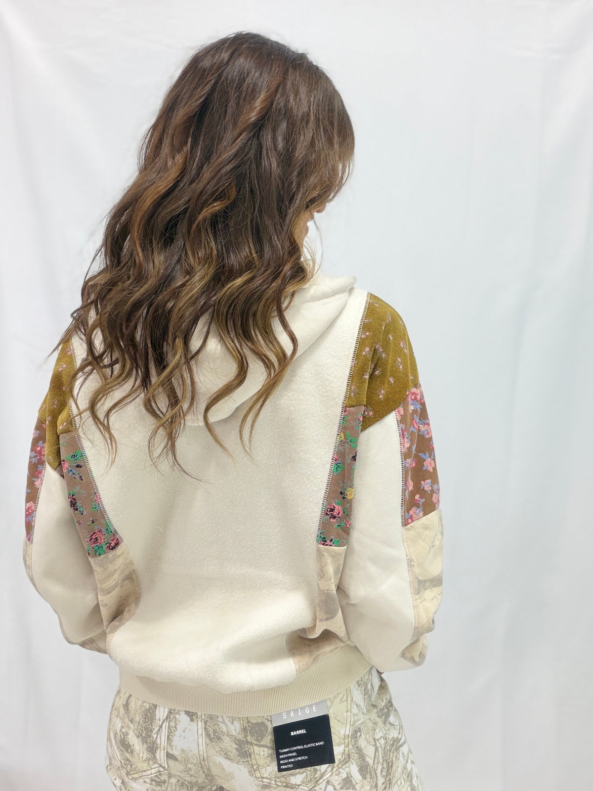 Boho Stardust Patchwork Zip Hoodie