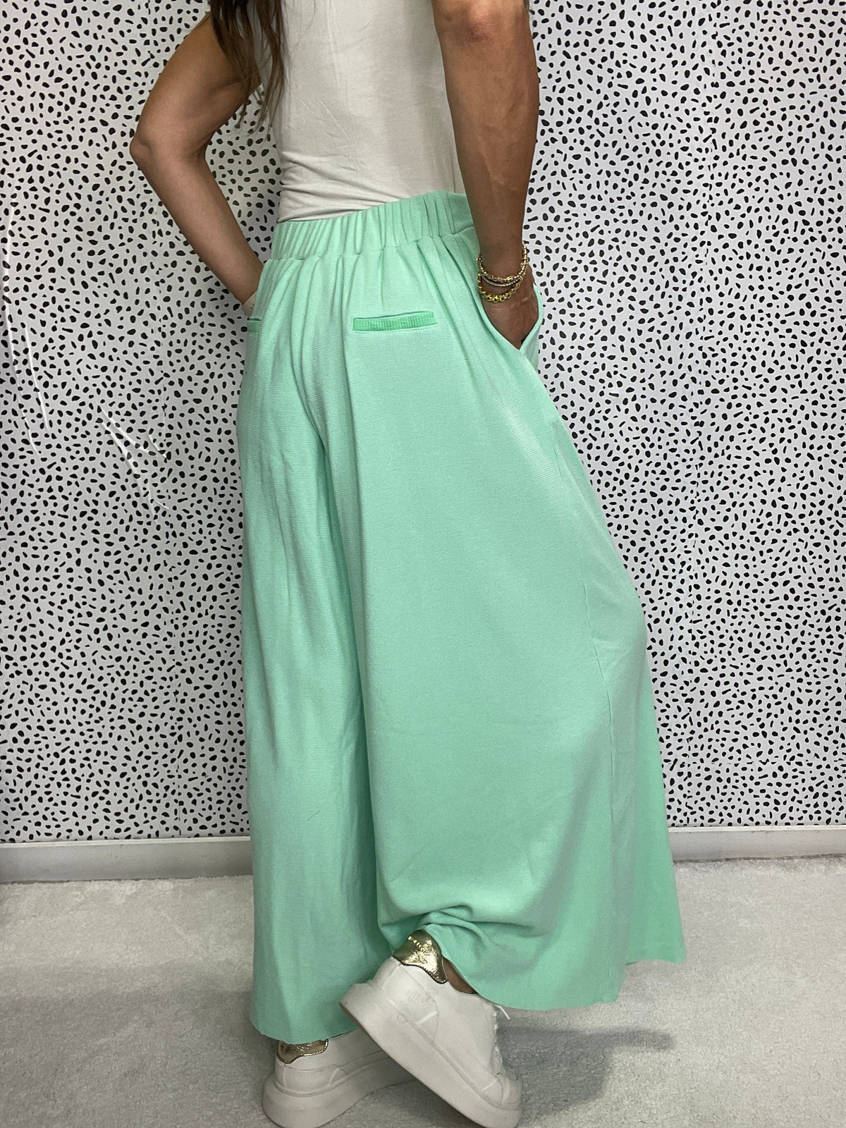 Pol Luxe Therm Pleated Wide Leg Joggers *Final Sale*