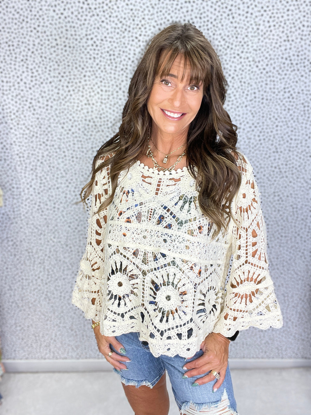 Pol Daydream Crochet Pullover