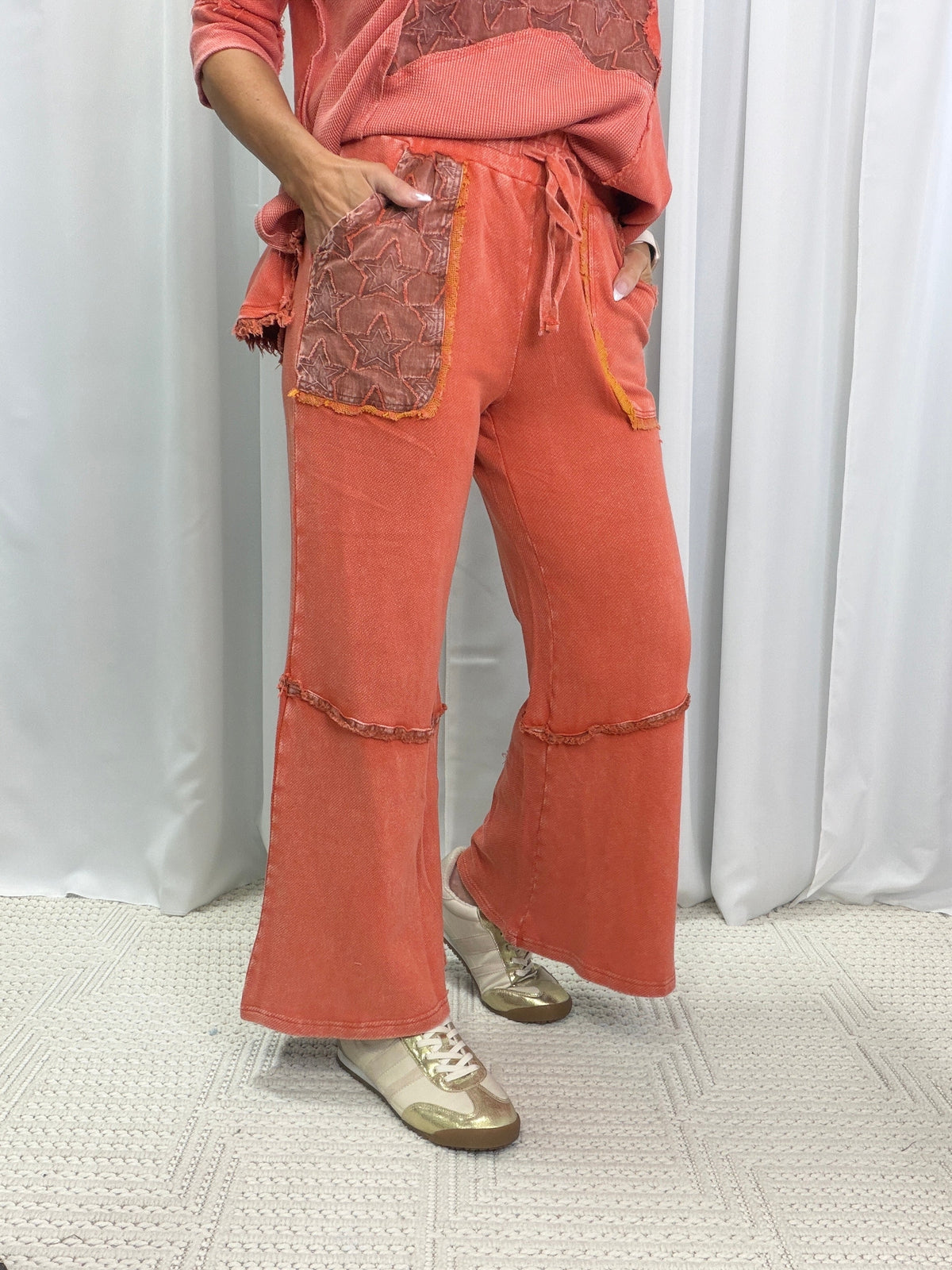 Starry Lounge Wide-Leg Pants in 4 Colors