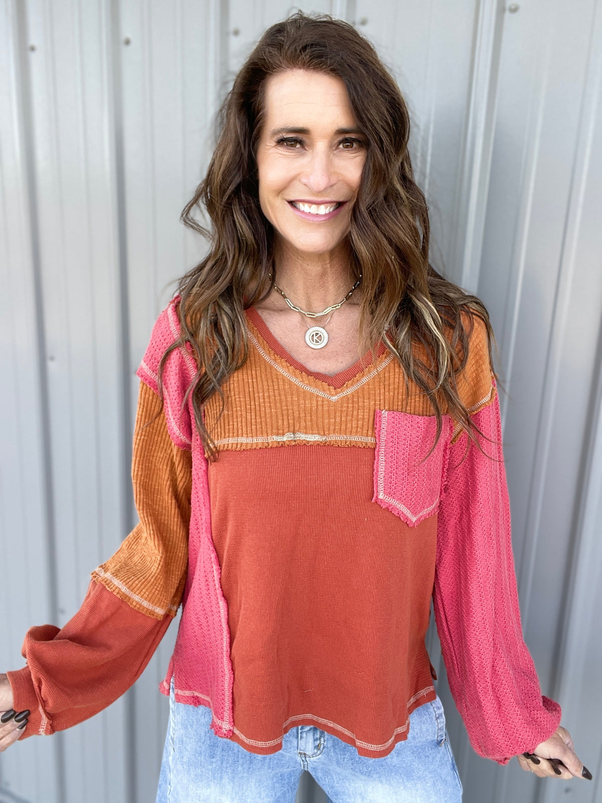 POL Take On The World Thermal Top In 2 Colors *Final Sale*