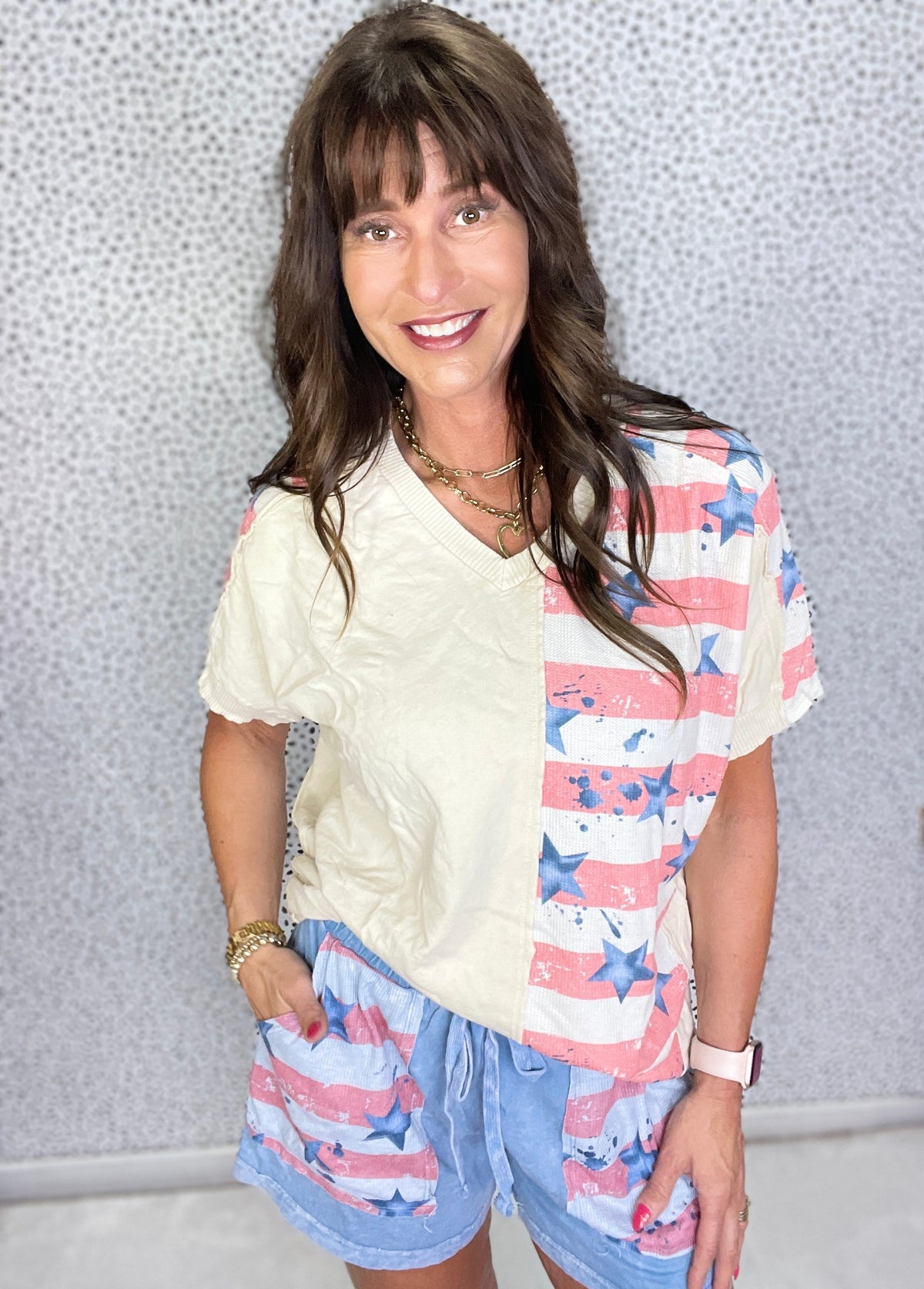 Americana Blitz Top in 2 Colors *Final Sale*