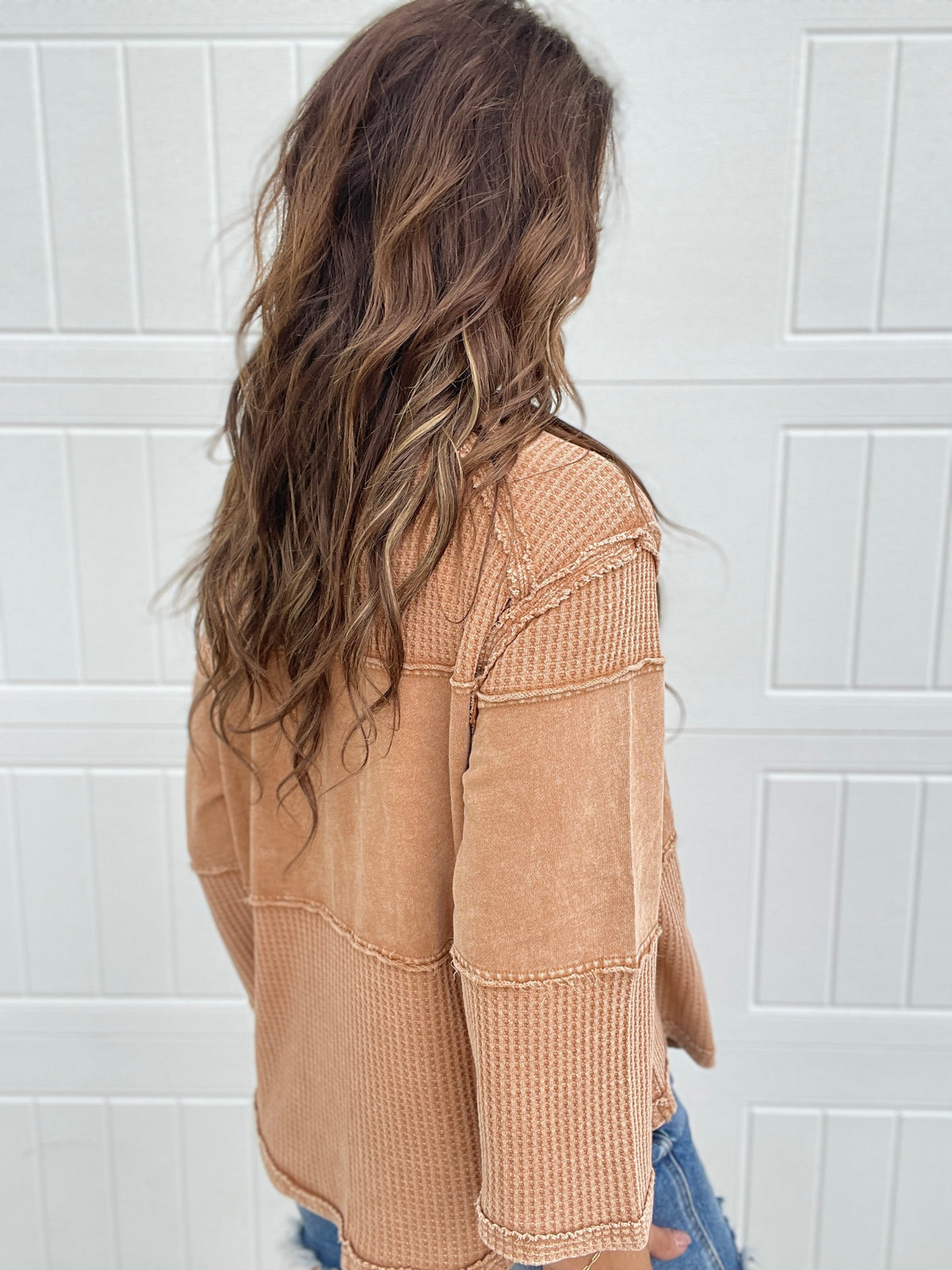 Something To Say Cotton Thermal Knit Top In 5 Colors *Final Sale*