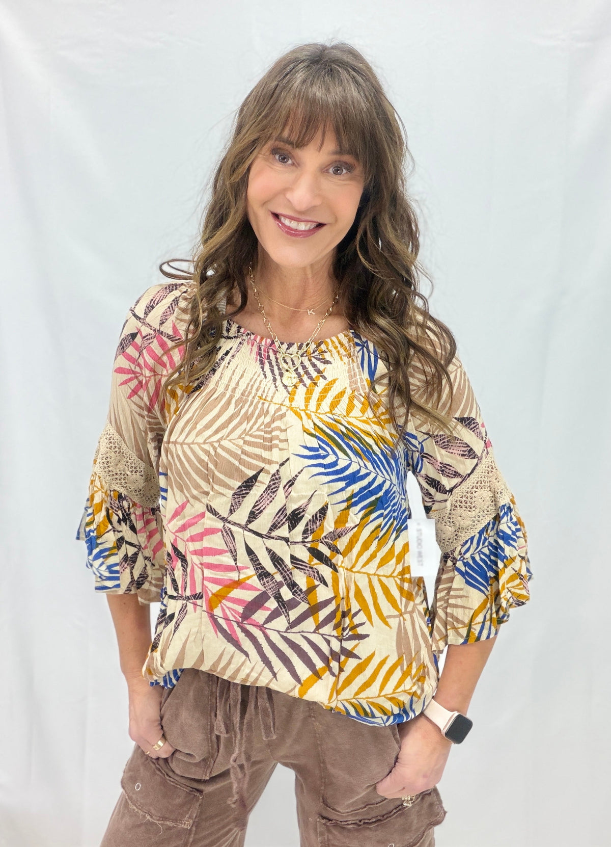 Autumn Palm Top *Final Sale*