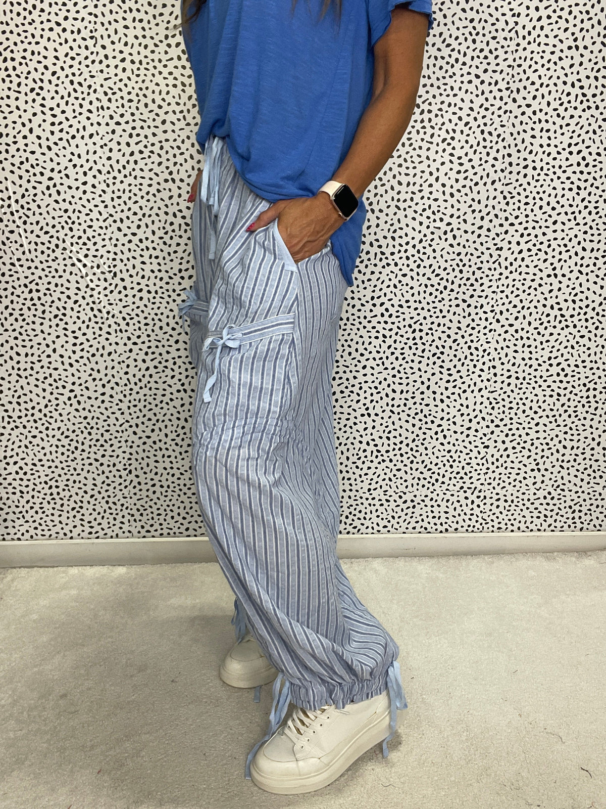 DriftLine Striped Cargo Joggers In 2 Colors