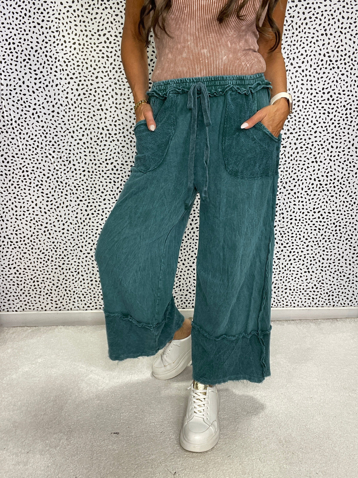 Pretty Girl Easy Mineral Wash Pants In 13 Colors