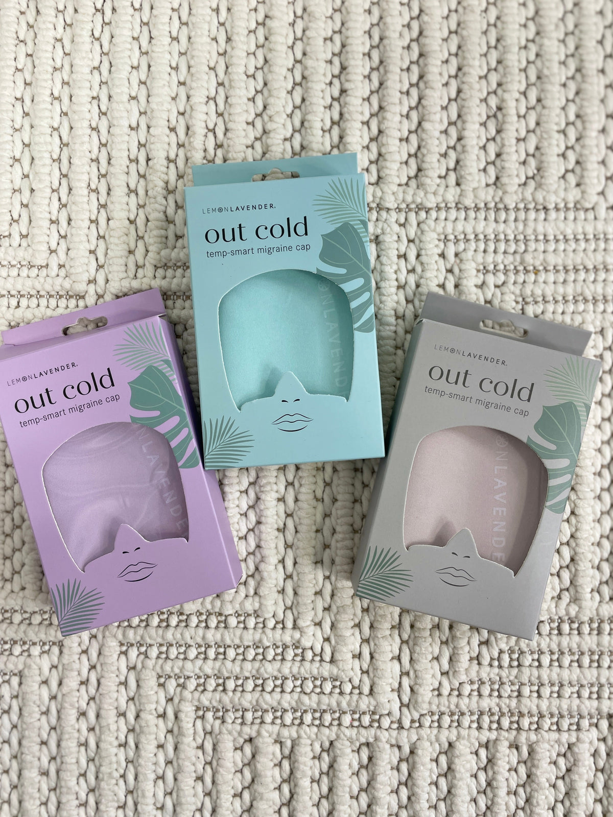 Lemon Lavender Out Cold Temp-Smart Migraine Cap In 3 Colors *Final Sale*