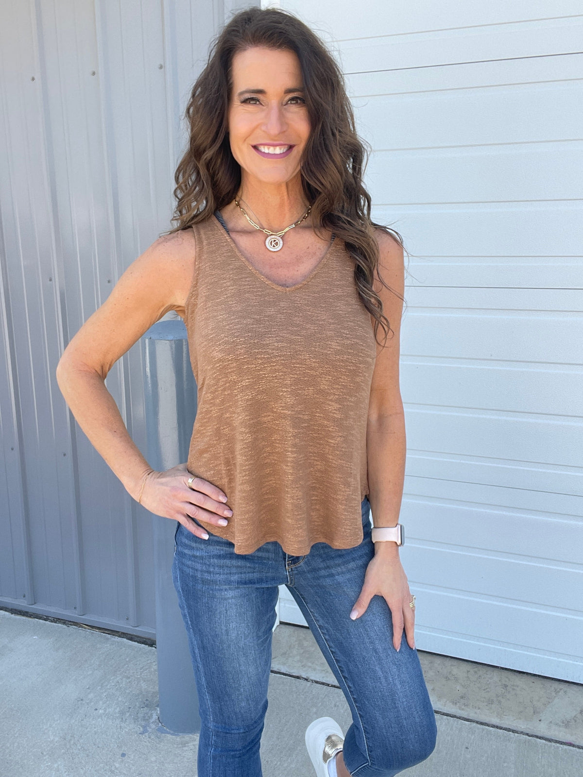 Burnout Lightweight Sweater Knit Tank Top in 6 Colors *Final Sale*