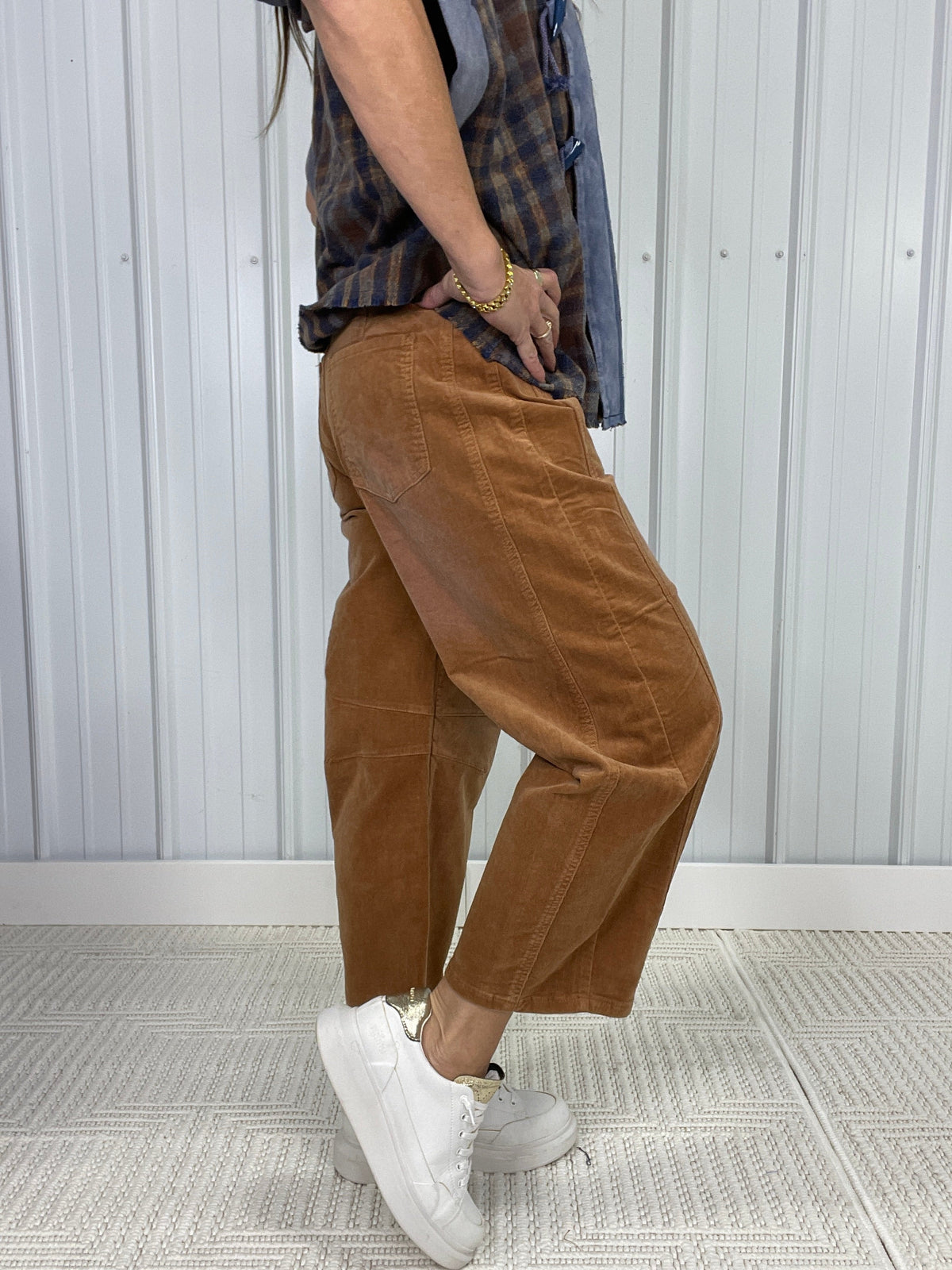 Take All Our Love Corduroy Barrel Pants In 3 Colors