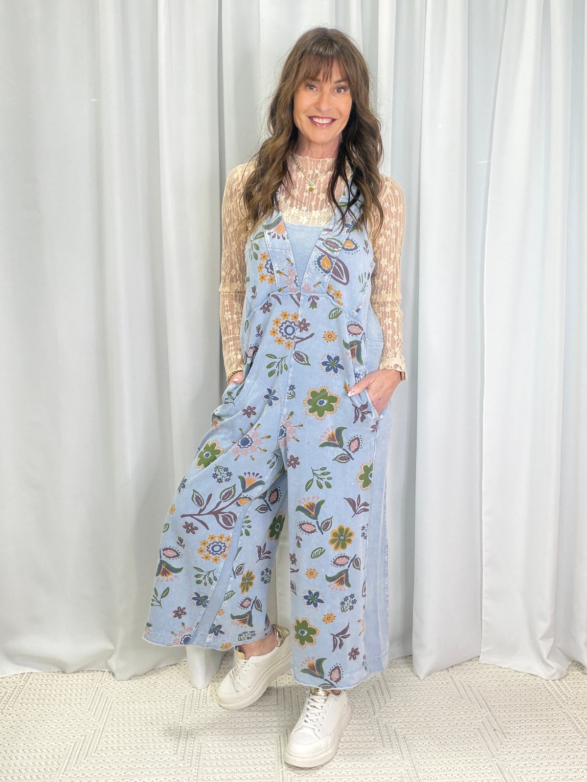 Tell Me Something Good Floral Print Jumpsuit In 3 Colors