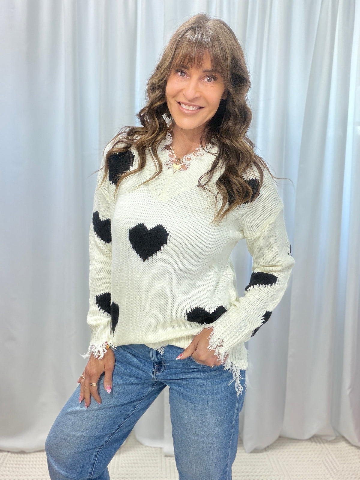 Don't Break My Heart Sweater *Final Sale*