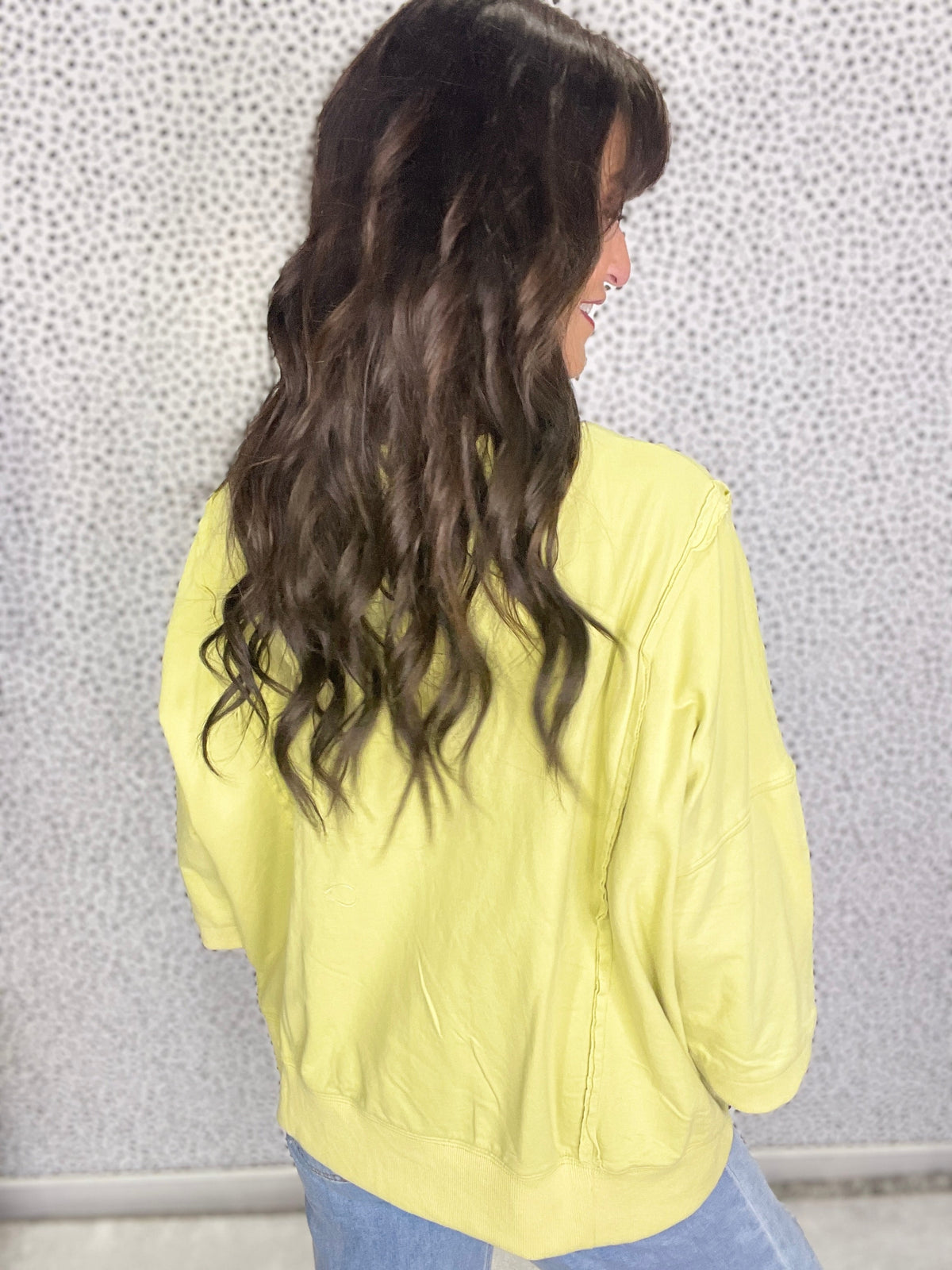Love All Around Love Patch Terry Knit Pullover In 6 Colors