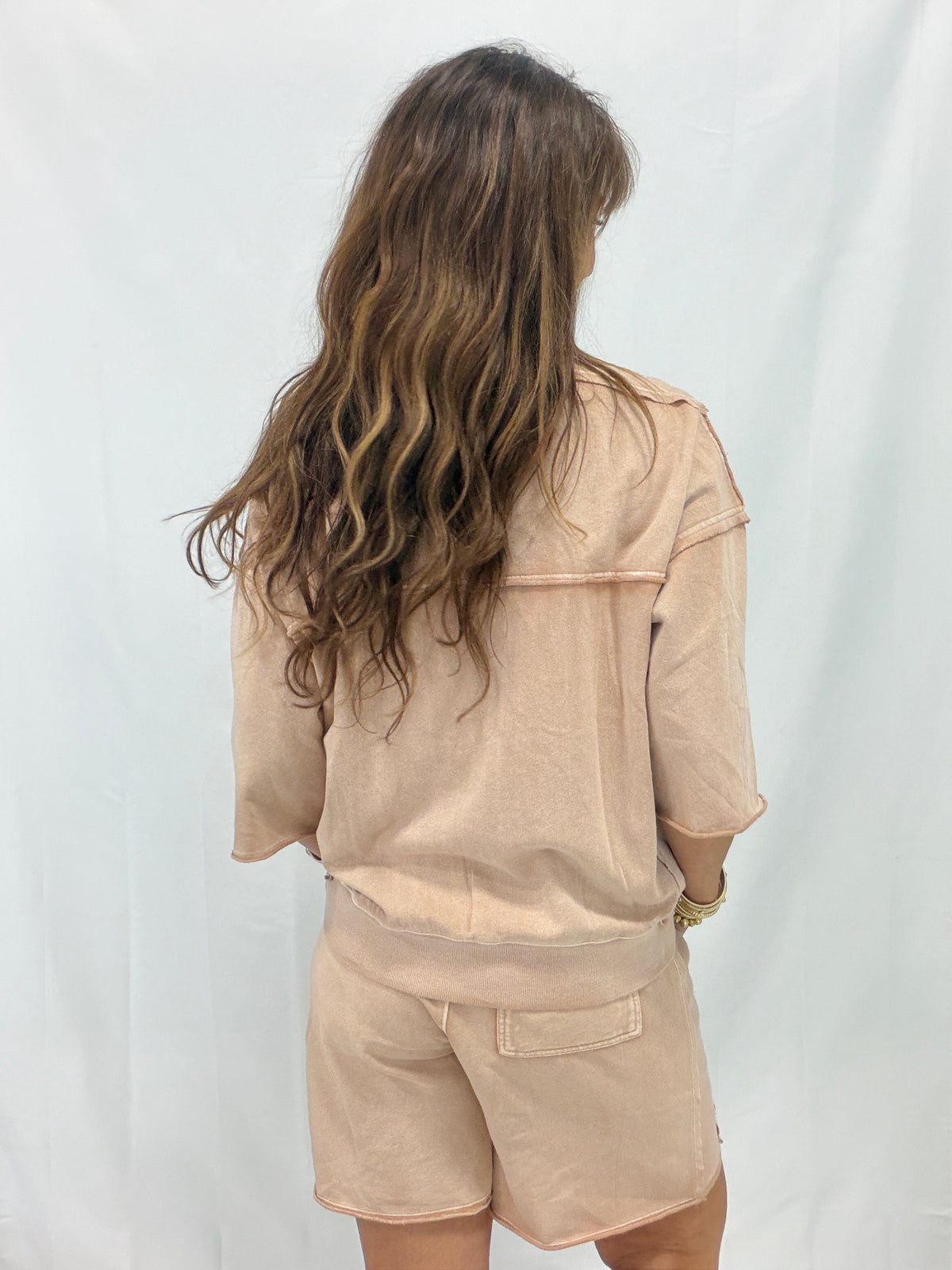 Made It To The Coast Washed Knit Terry Top In 3 Colors