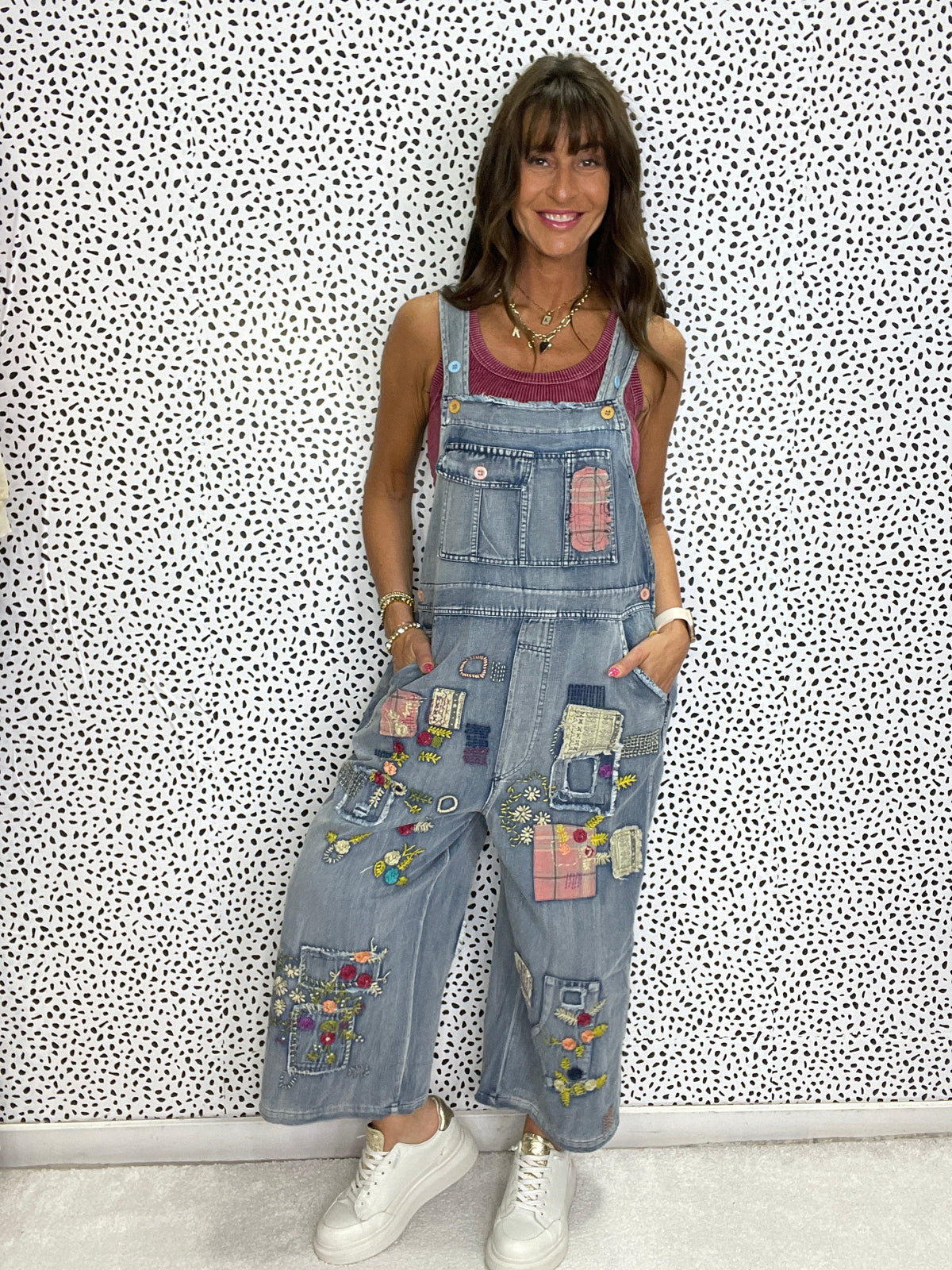 Multi Contrast Patch Mineral Washed Overall