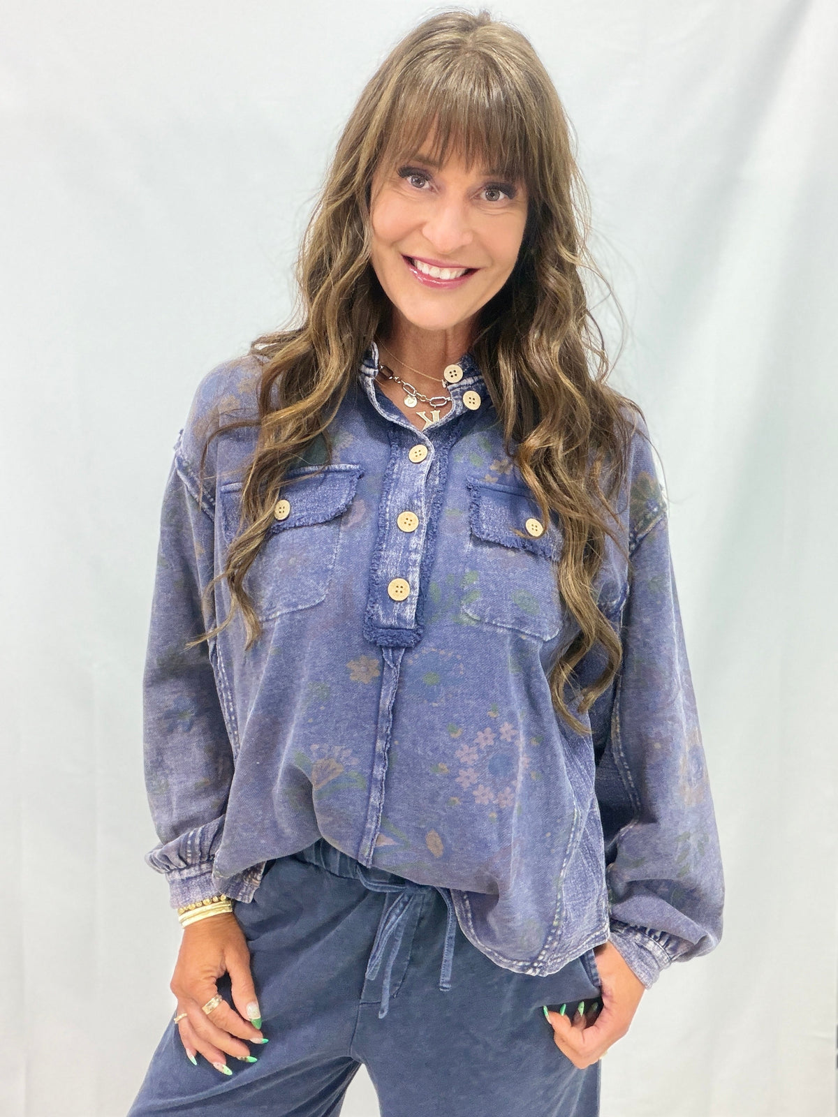 Wildflower Whisper Mineral Wash Top In 6 Colors