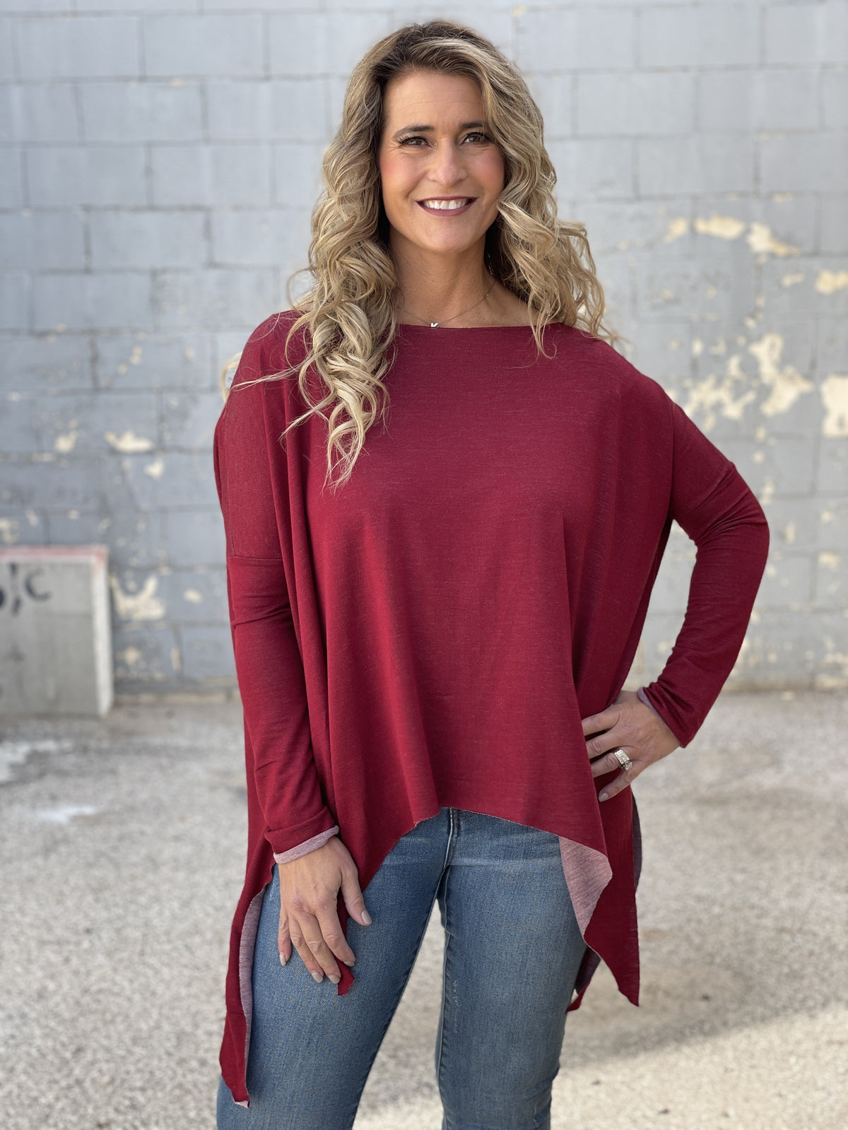 Easy Asymmetrical Top *Final Sale*