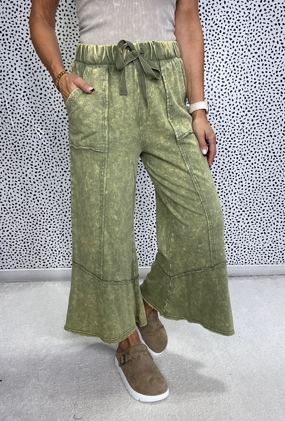 Squeeze The Day Flare Pants In 4 Colors