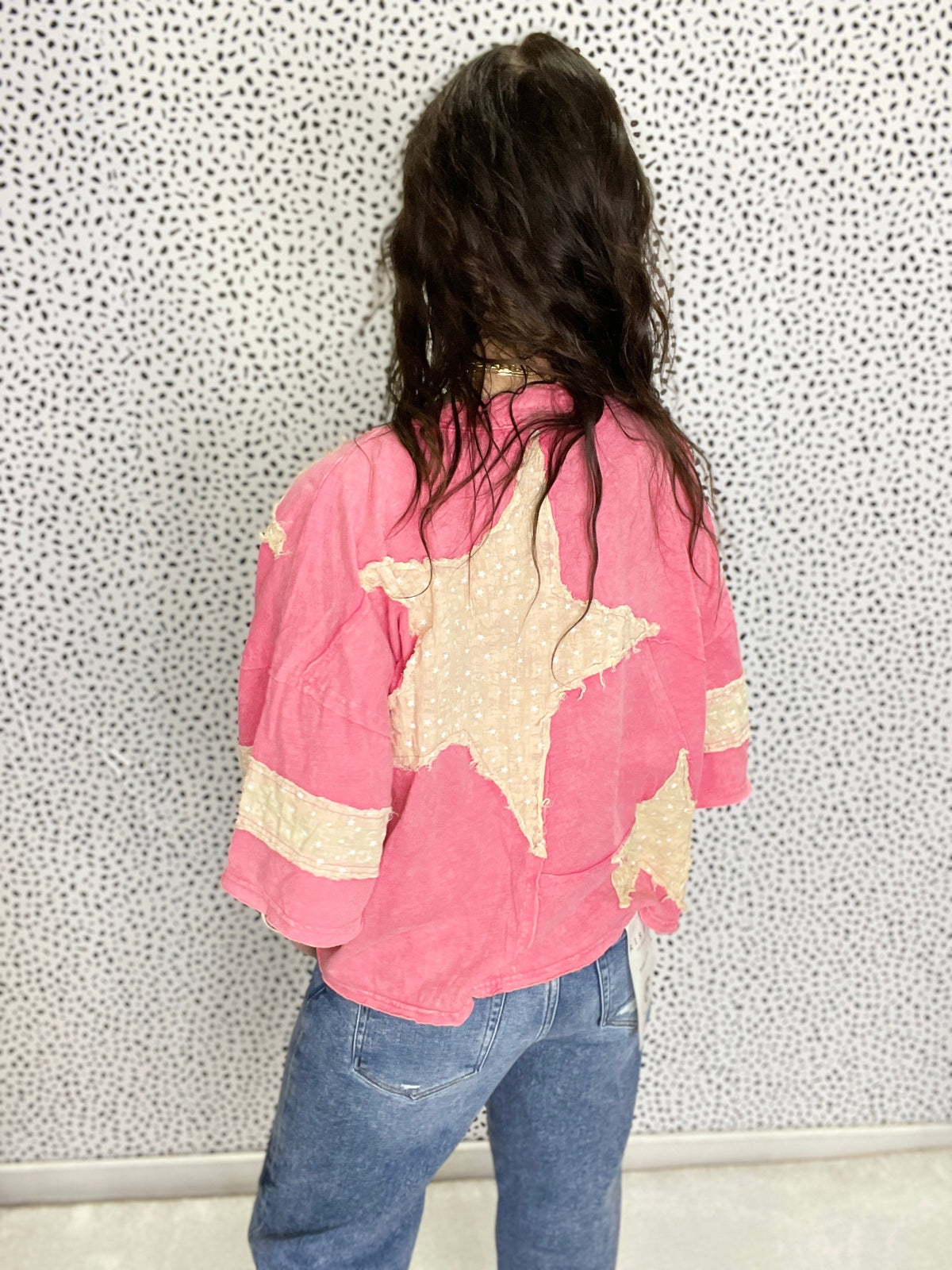 Oli & Hali Close To Heaven Star Patch Top In 3 Colors