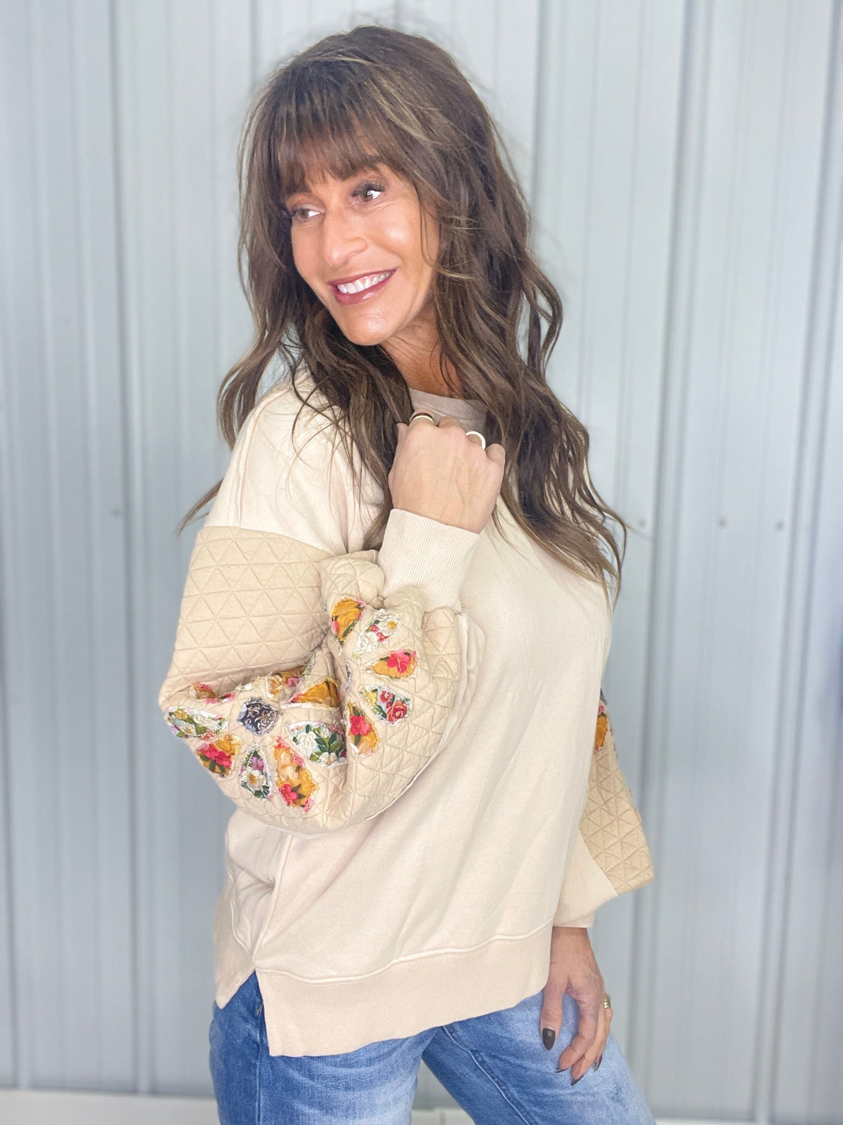 Wildflower Sleeve Pullover in 2 Colors