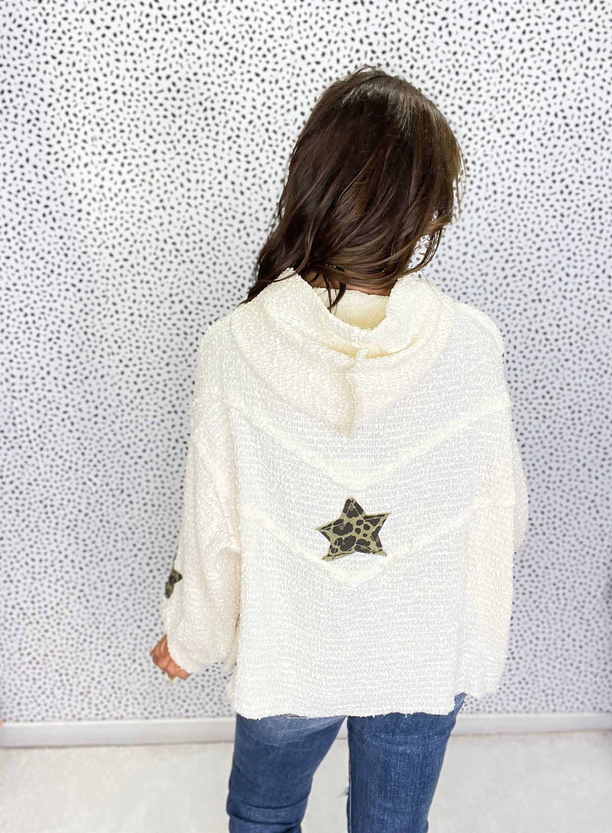 POL Starlit Safari Pullover In Cream *Final Sale*