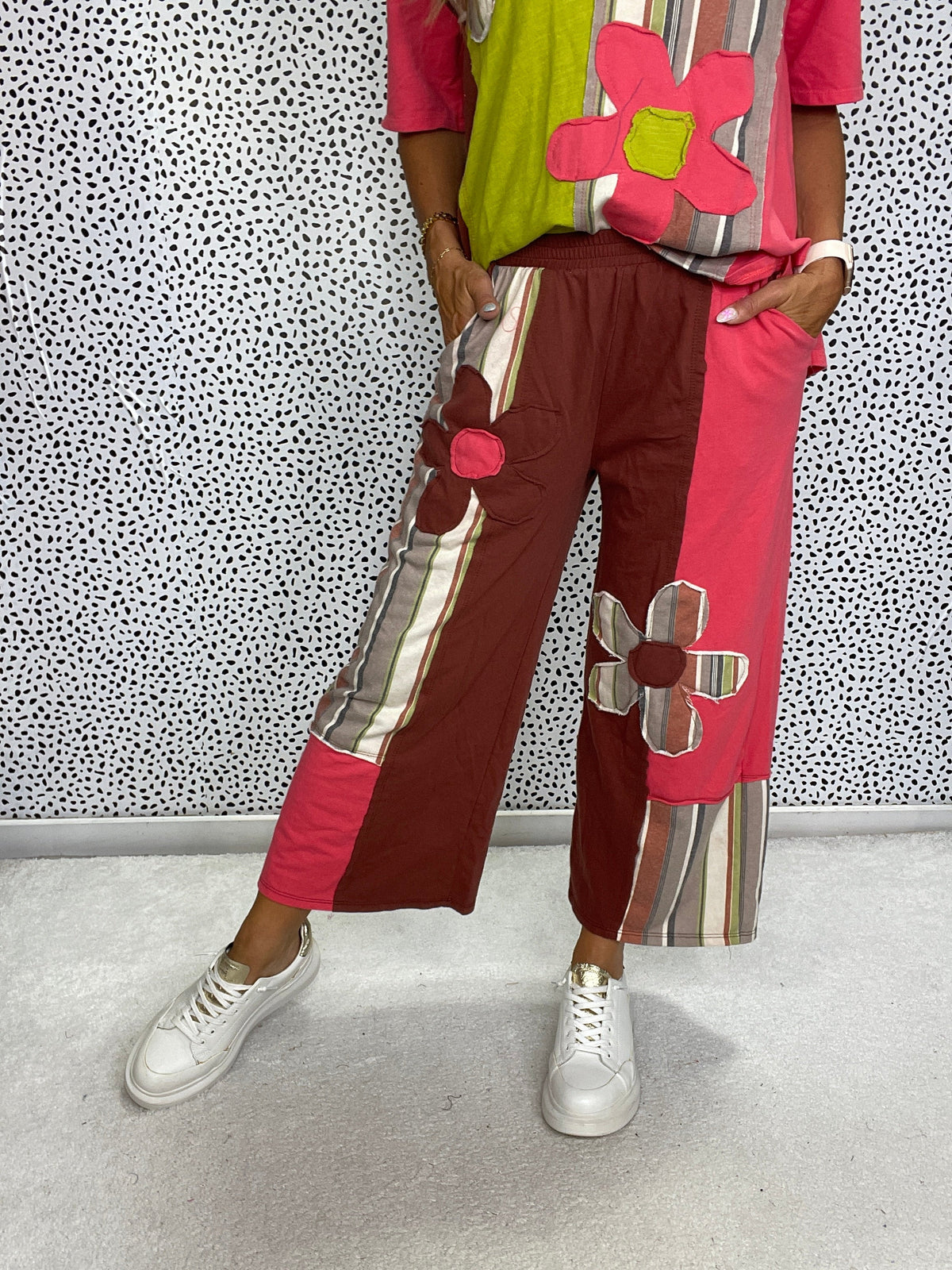 Groovy Bloom Patch Pants in 3 Colors