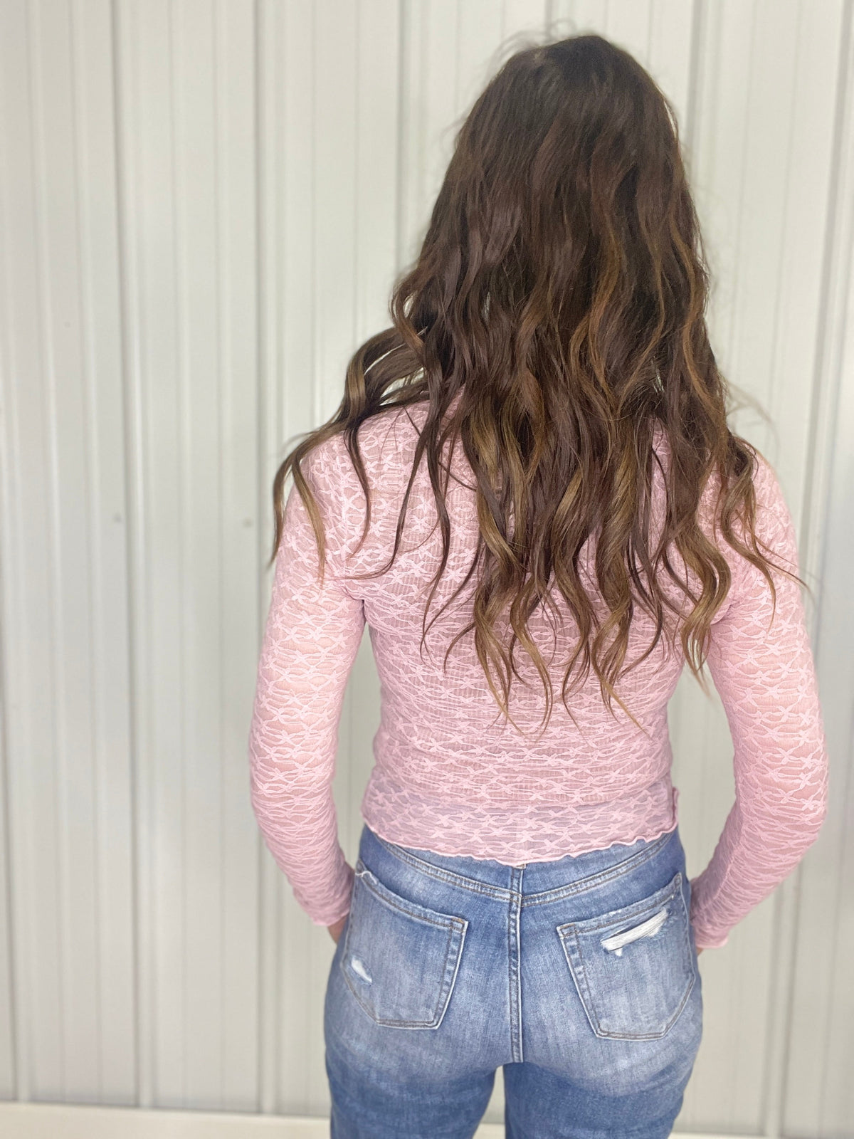 Sheer Petal Lace Top in 5 Colors *Final Sale*